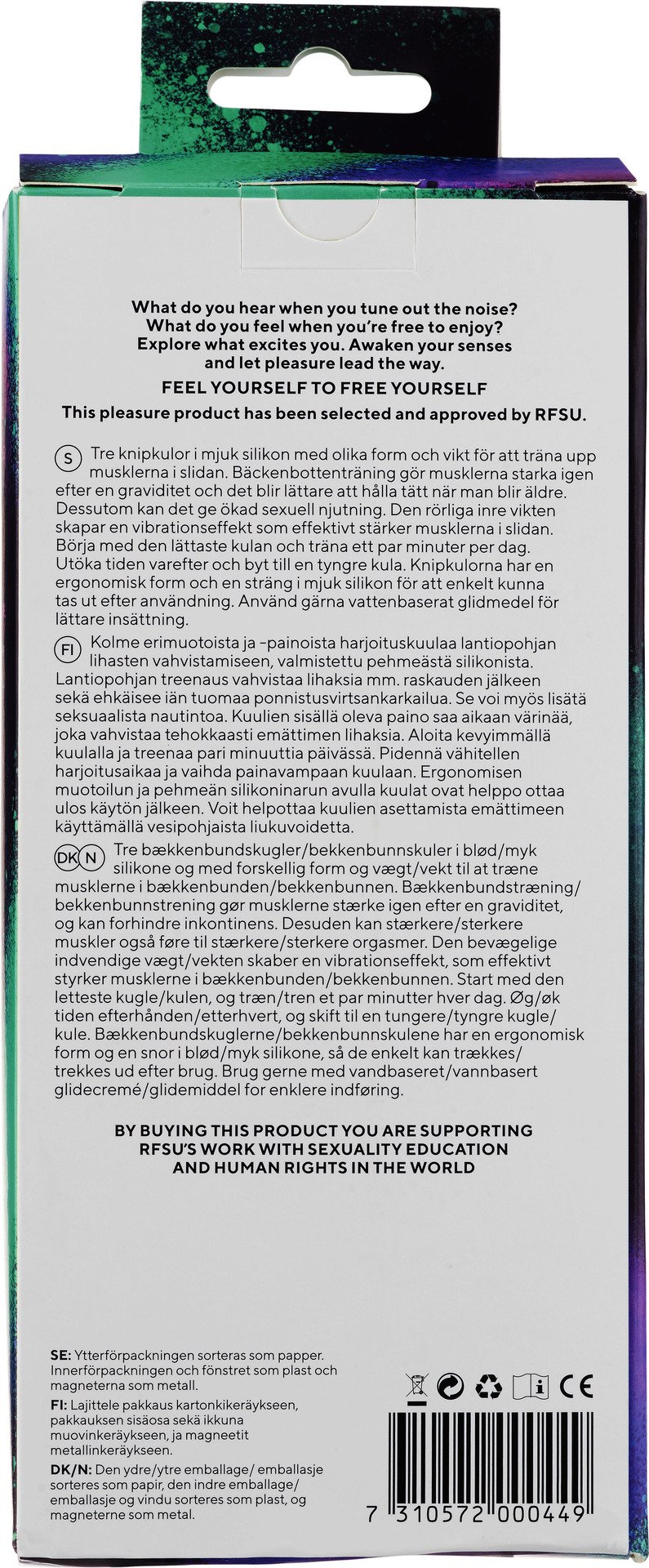 RFSU Vaginal Trainer Set Knipkulor 3 st