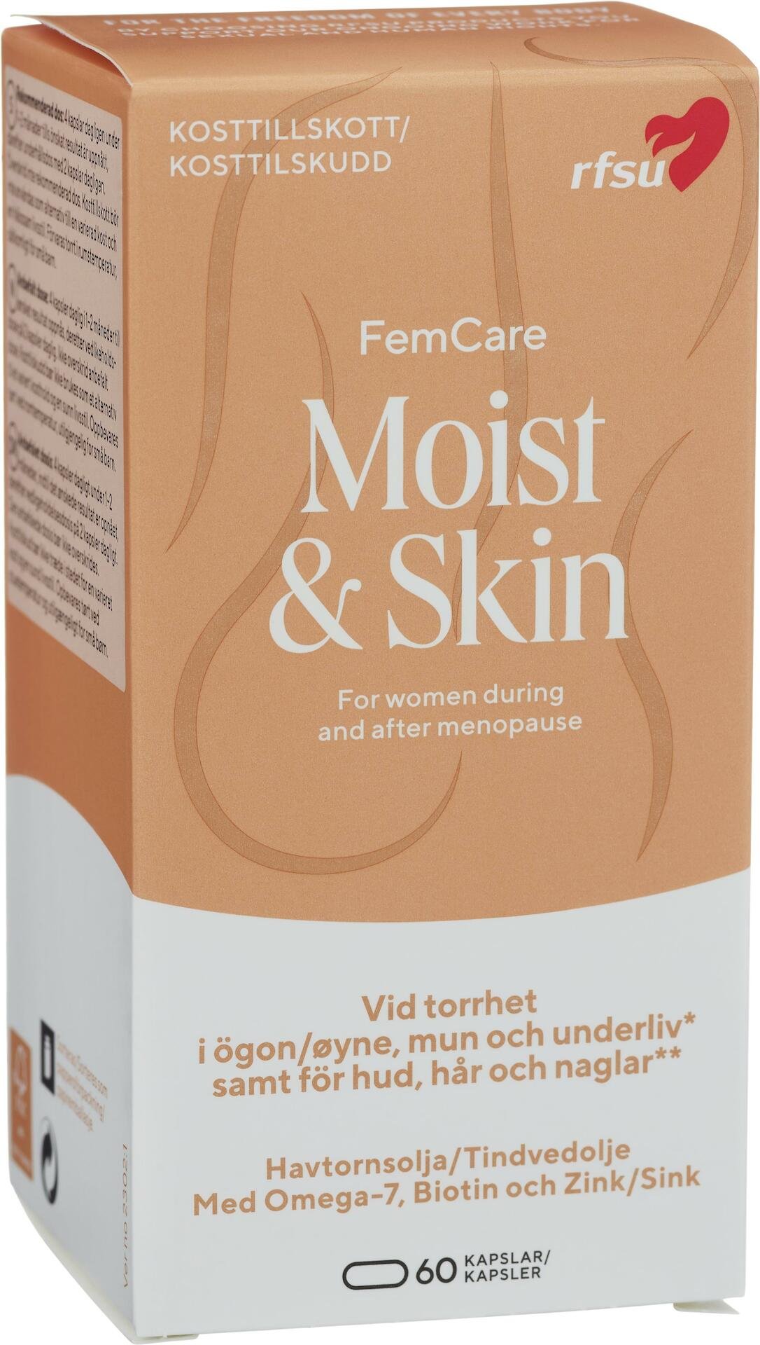 RFSU FemCare Moist & Skin 60 kapslar