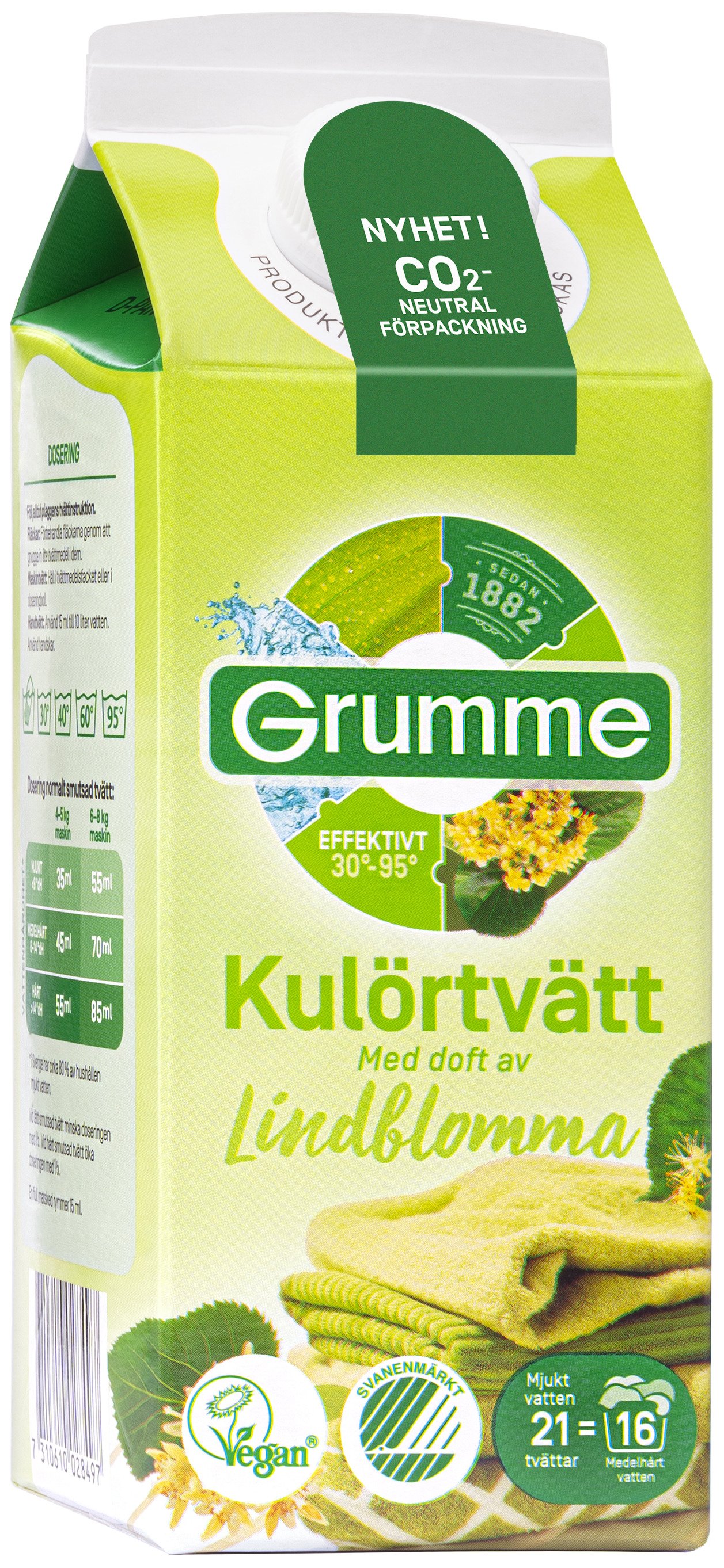 Grumme Kulörtvätt Lindblomma 750 ml