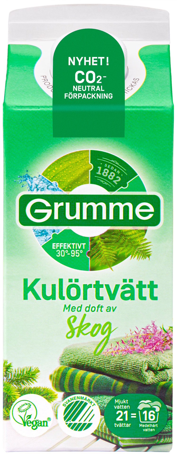 Grumme Kulörtvätt Skog 750 ml