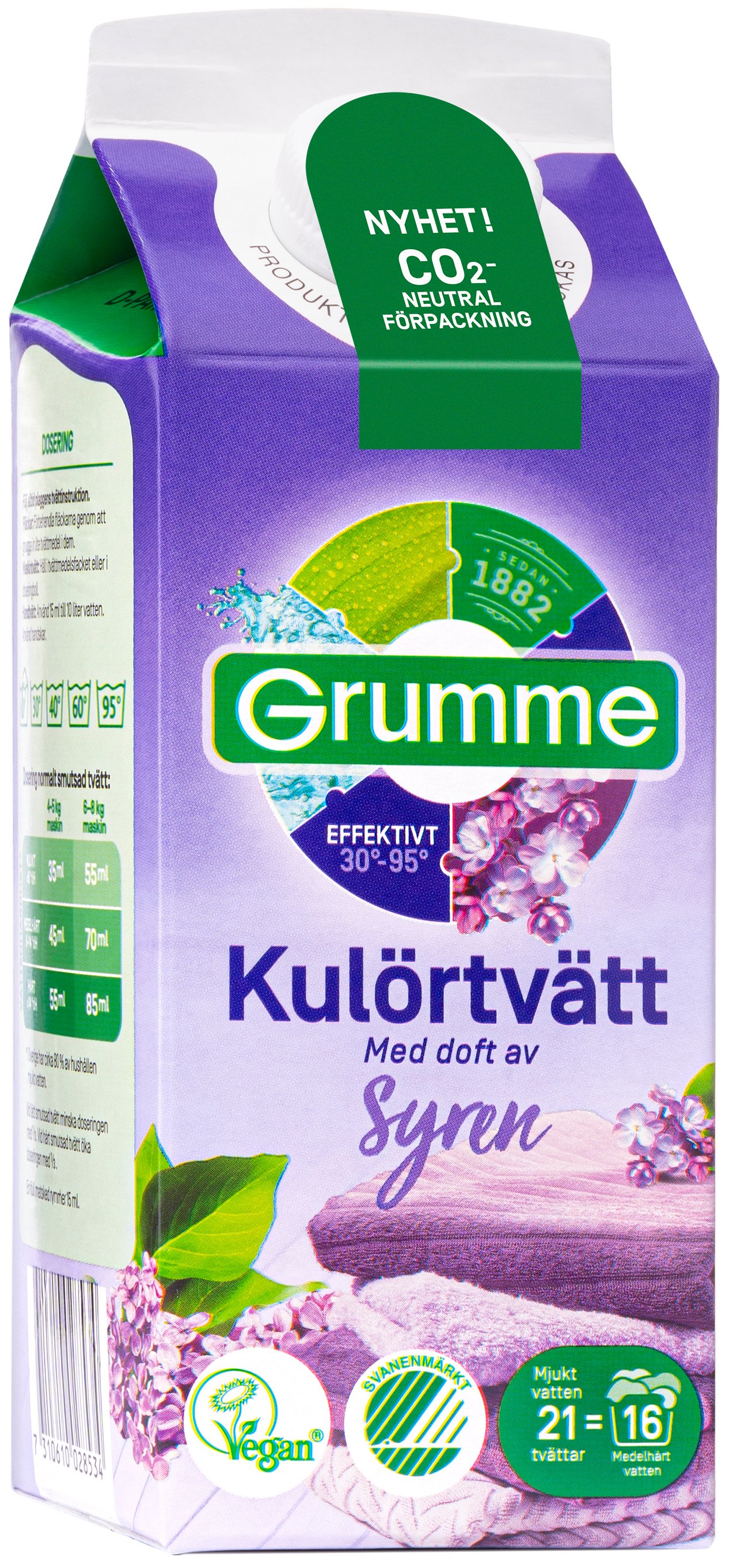 Grumme Kulörtvätt Syrén 750 ml