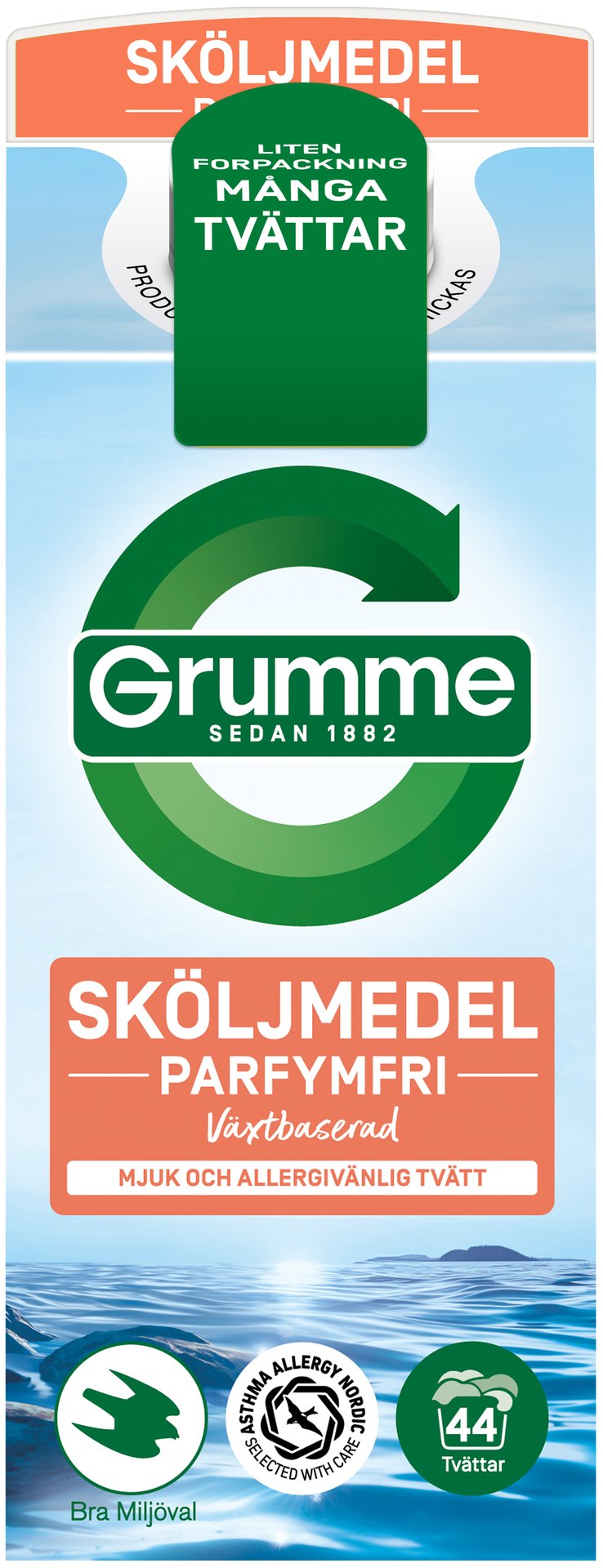 Grumme Sköljmedel Sensitive Parfymfri 750 ml