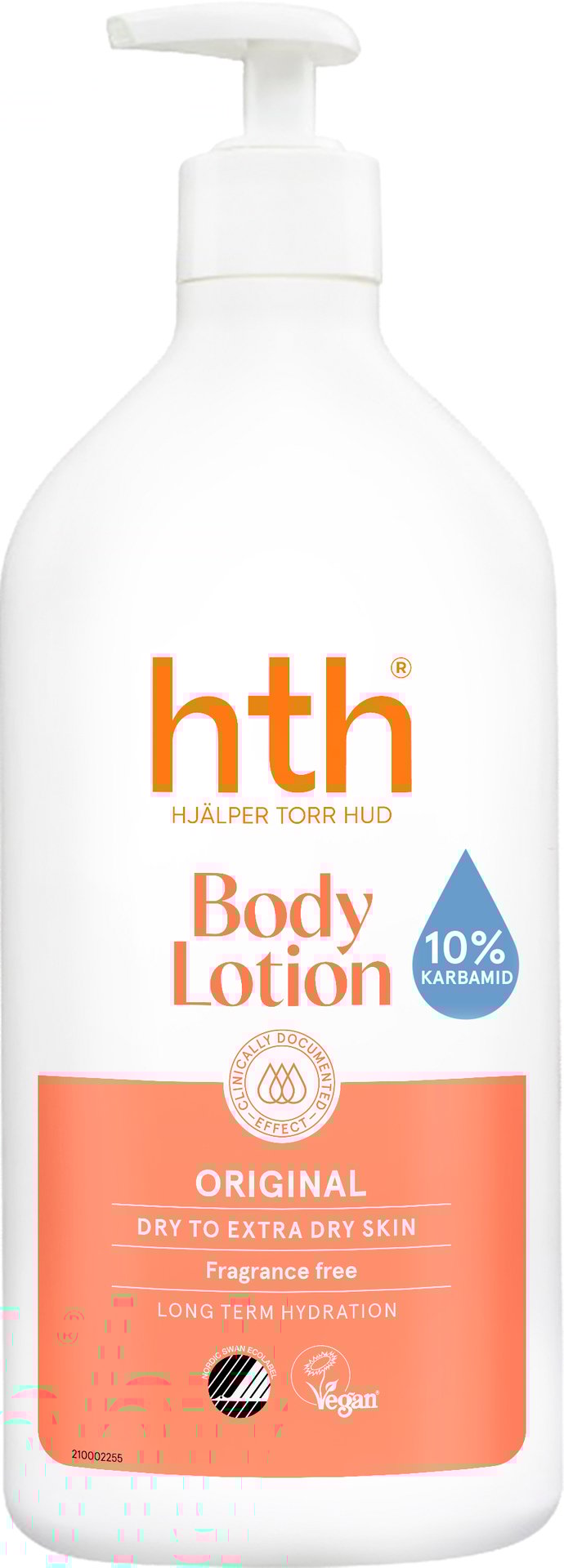 HTH Original Body Lotion Dry & Extra Dry Skin Oparfymerad 400 ml