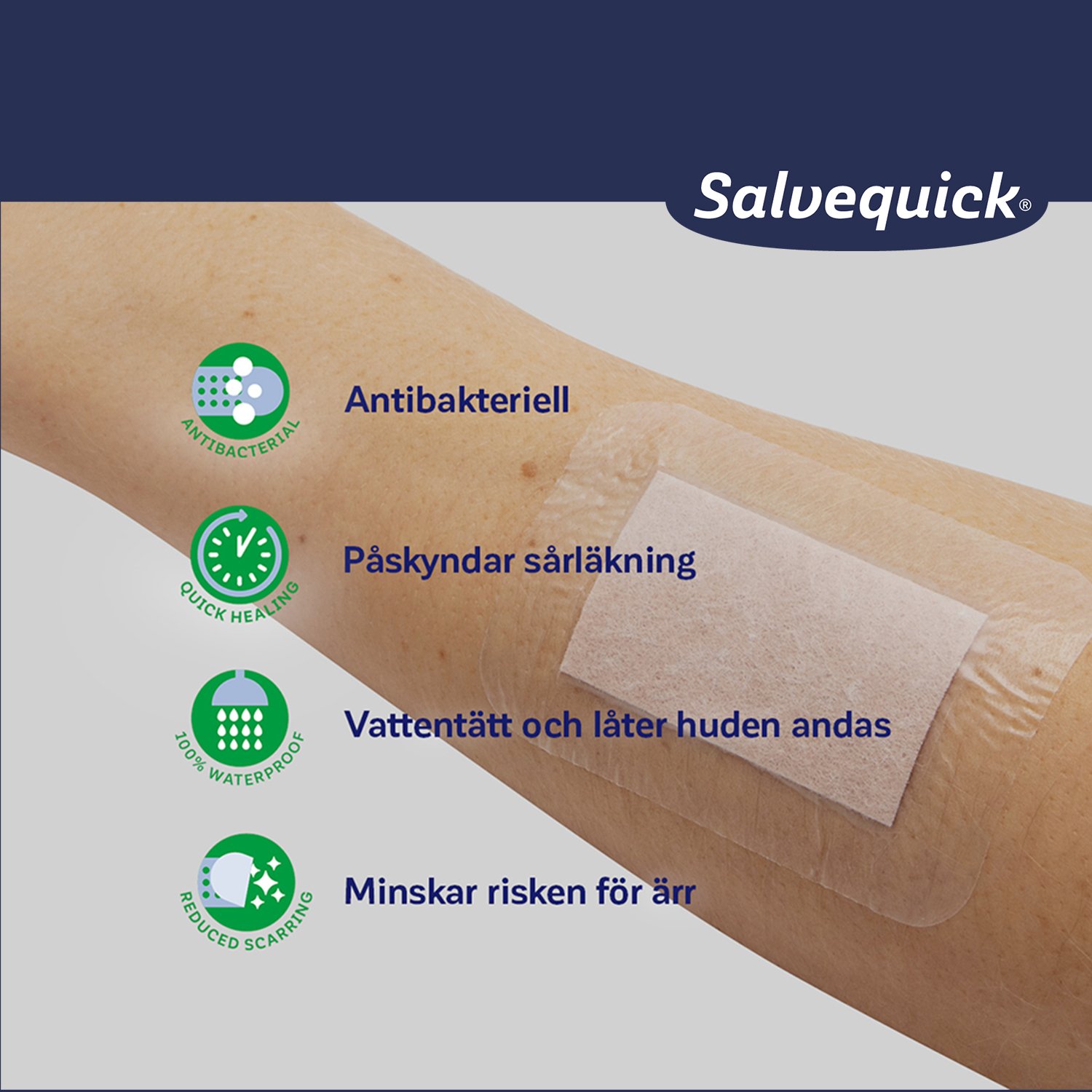 SalvequickMED Maxi Cover Antibact 5 st