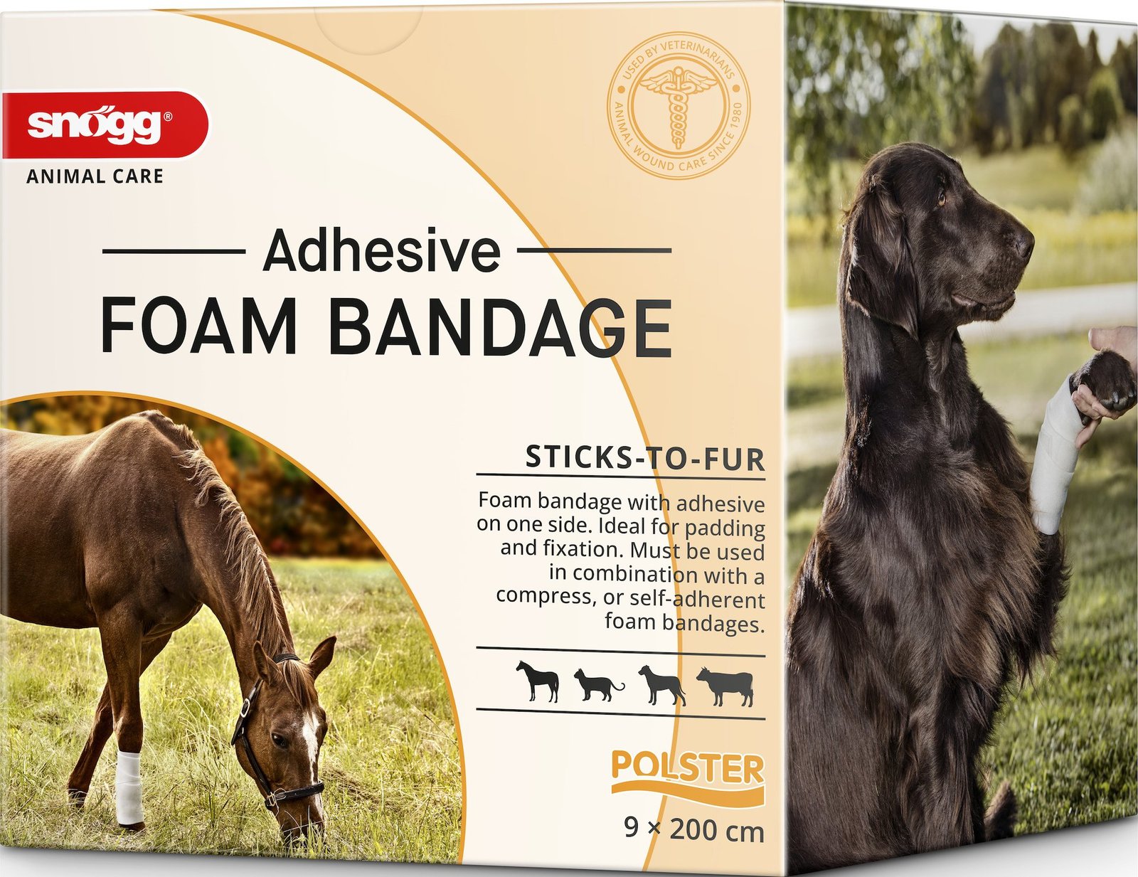 Snögg Animal Foam Bandage Adhesive 9cm x 2 m