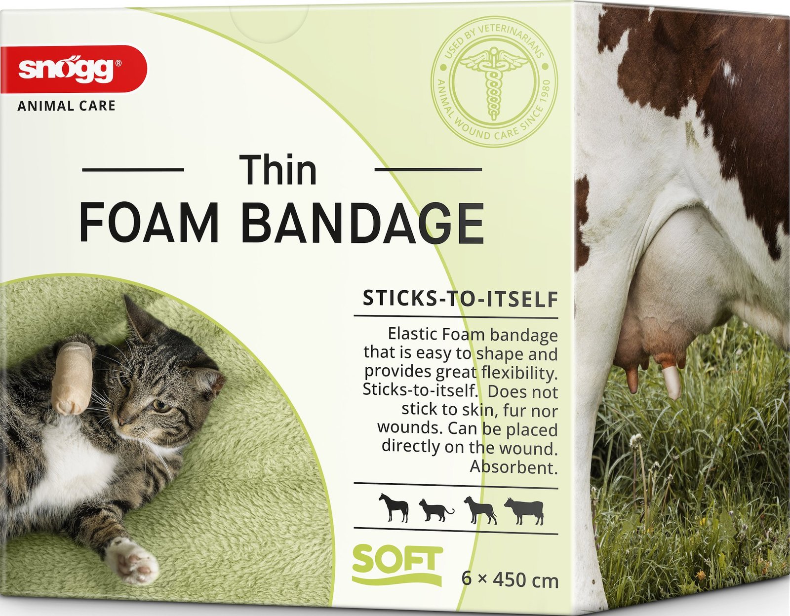 Snögg Animal Foam Bandage Thin 6 cm x 4,5 m