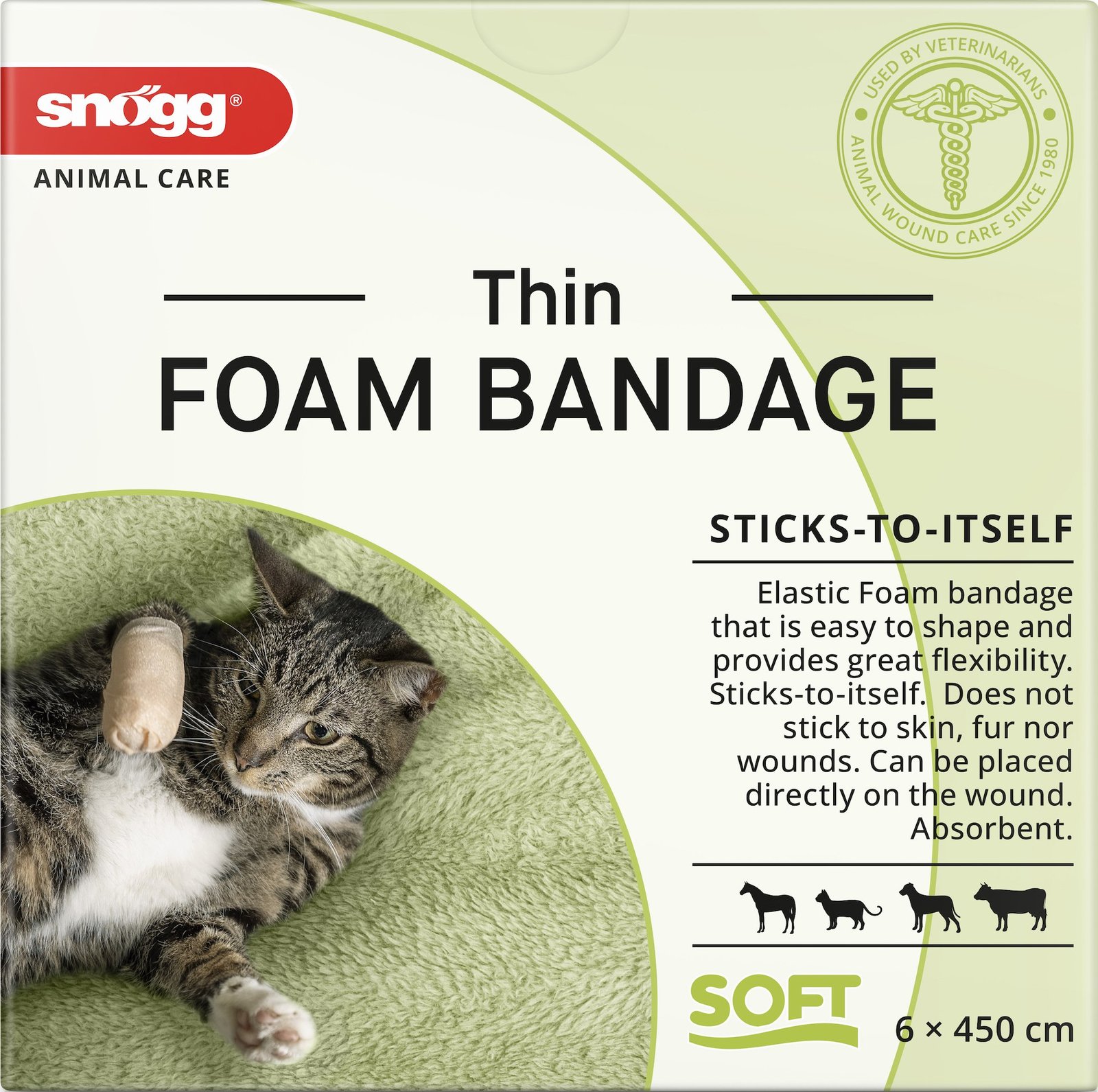Snögg Animal Foam Bandage Thin 6 cm x 4,5 m