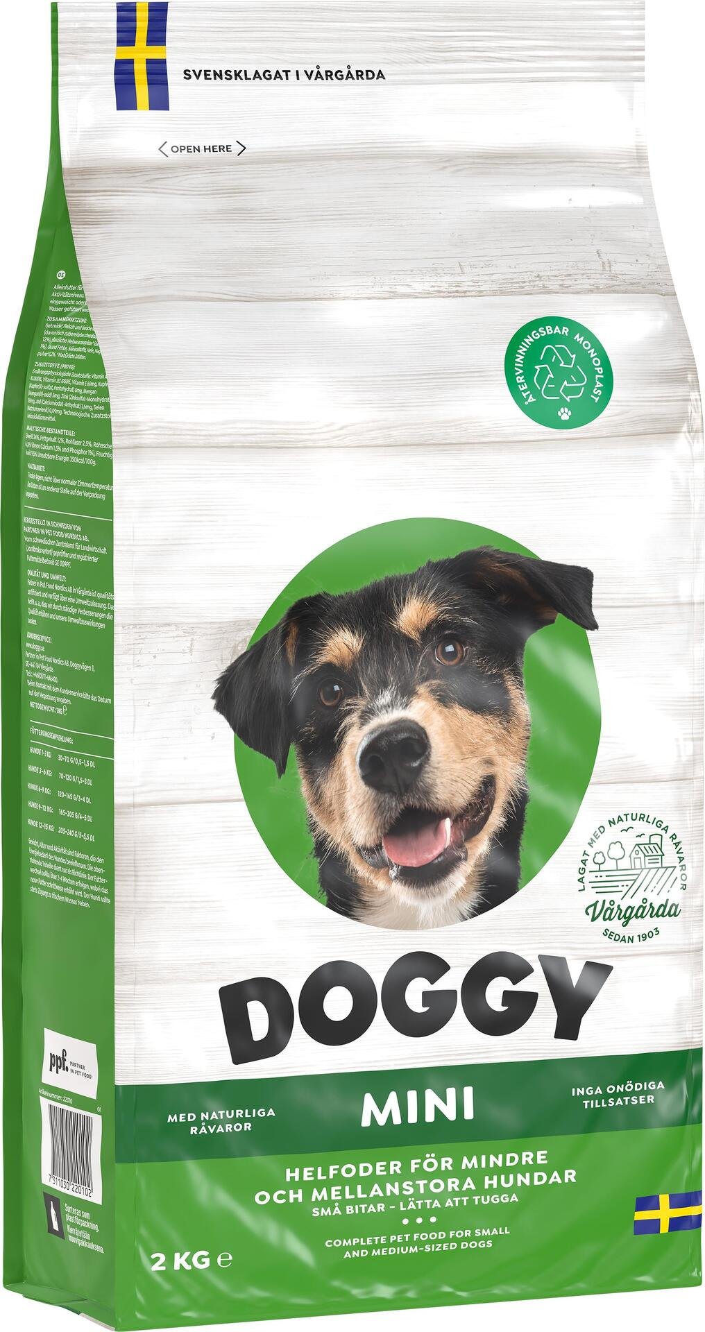 Doggy Hundmat Torrfoder Mini 2 kg