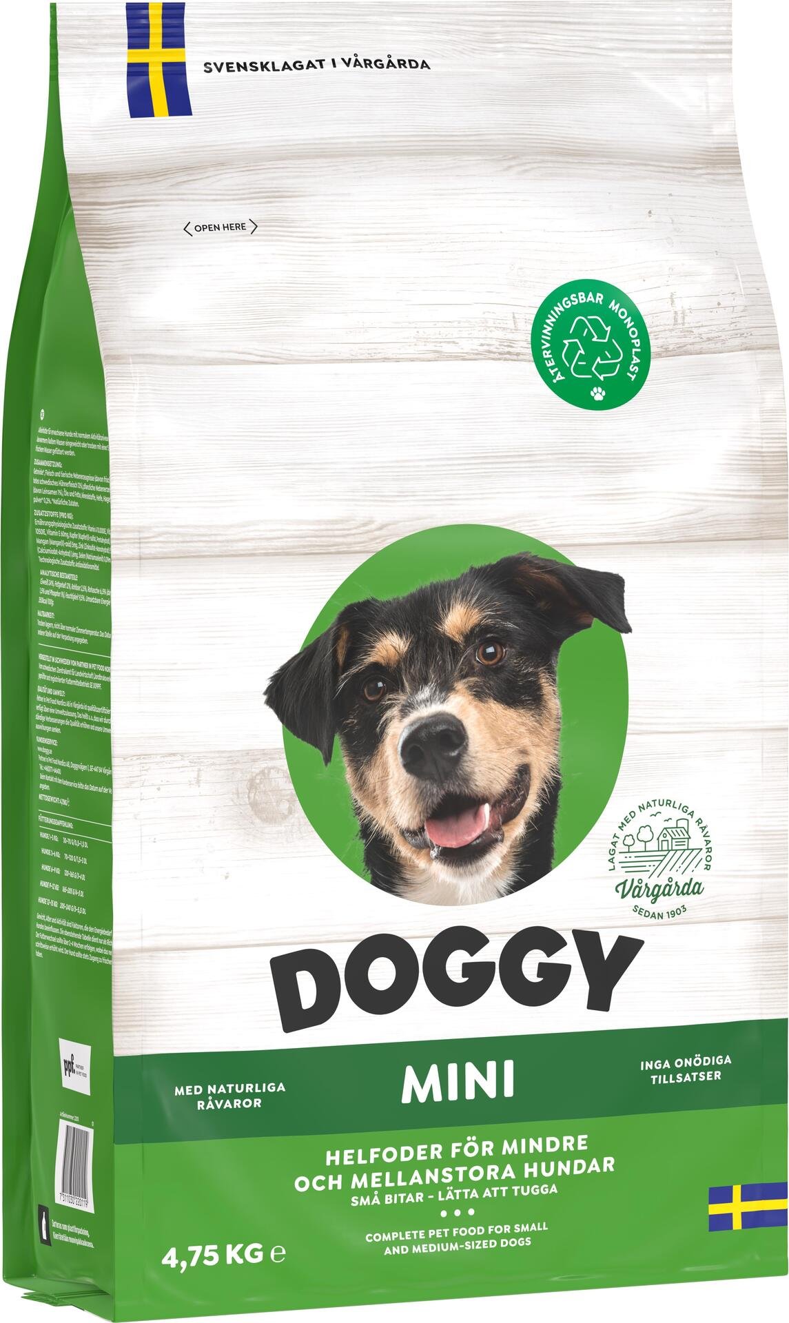 Doggy Hundmat Torrfoder Mini 4,75 kg