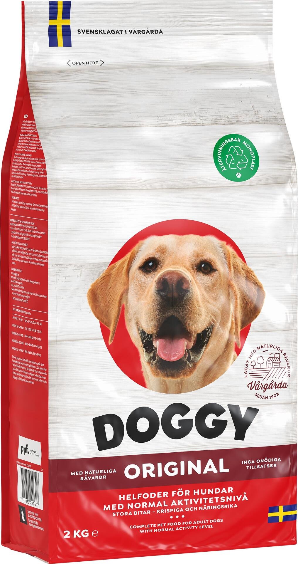 Doggy Hundmat Torrfoder Original 2 kg
