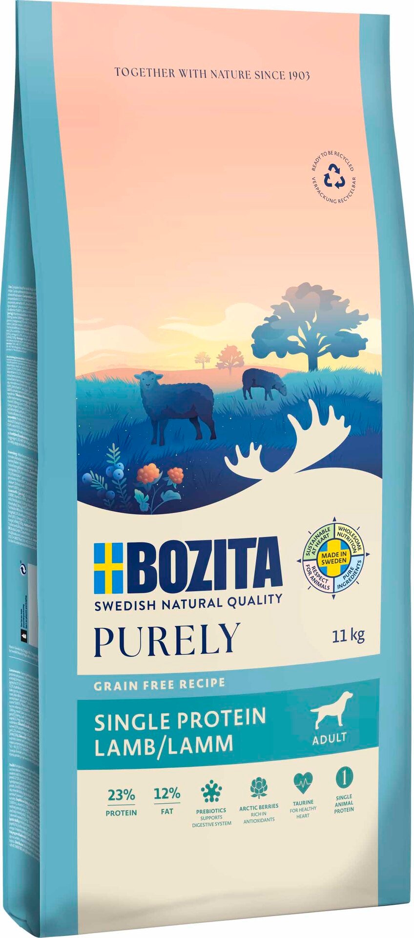 Bozita Dog Purely Adult Lamb 11 kg
