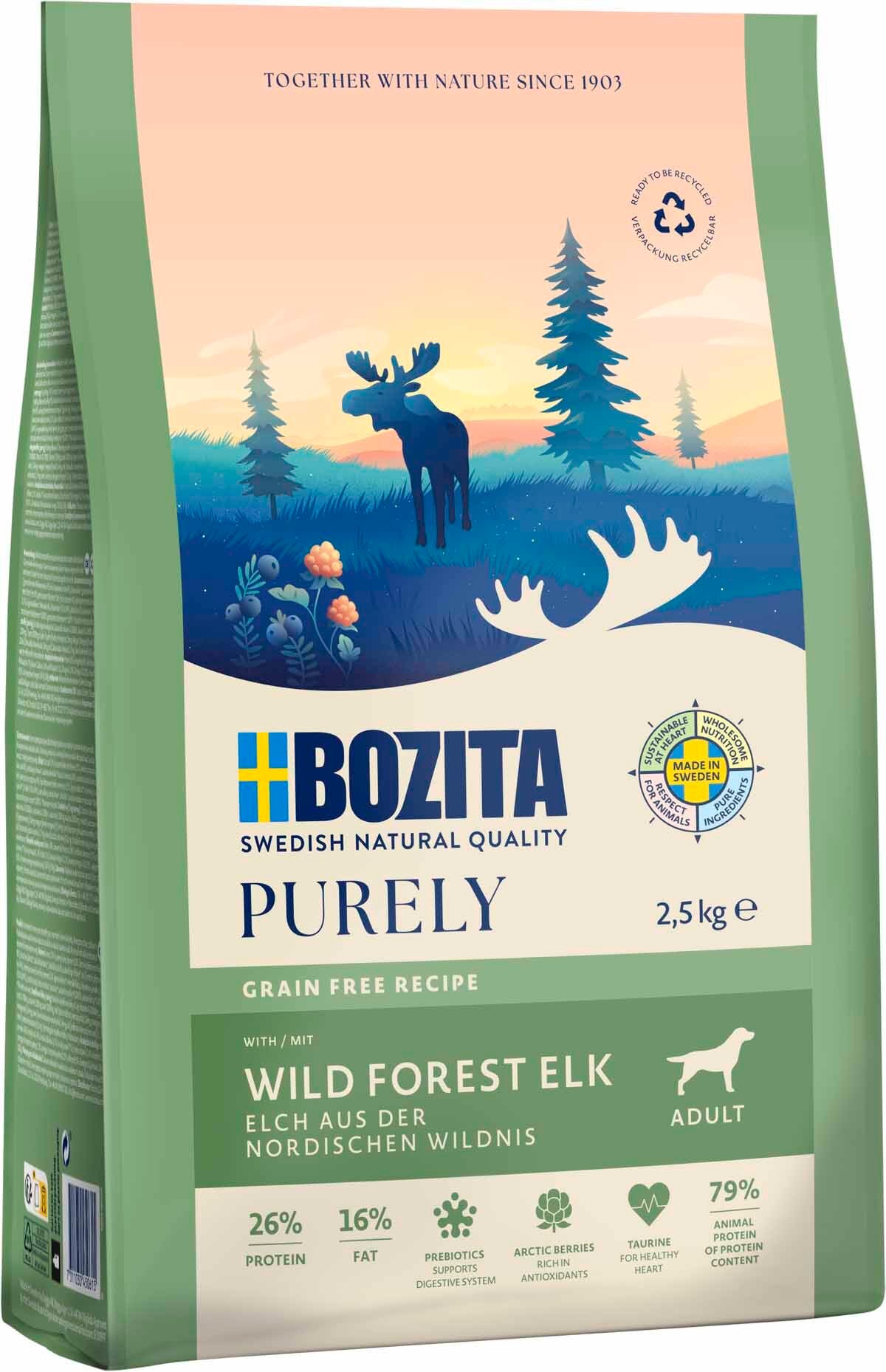 Bozita Dog Purely Adult ELK 2,5 kg