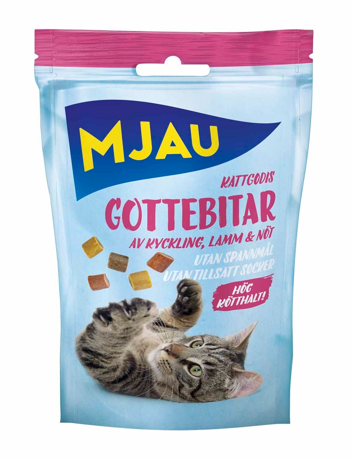 Mjau Treat Gottebitar Mix 30 g