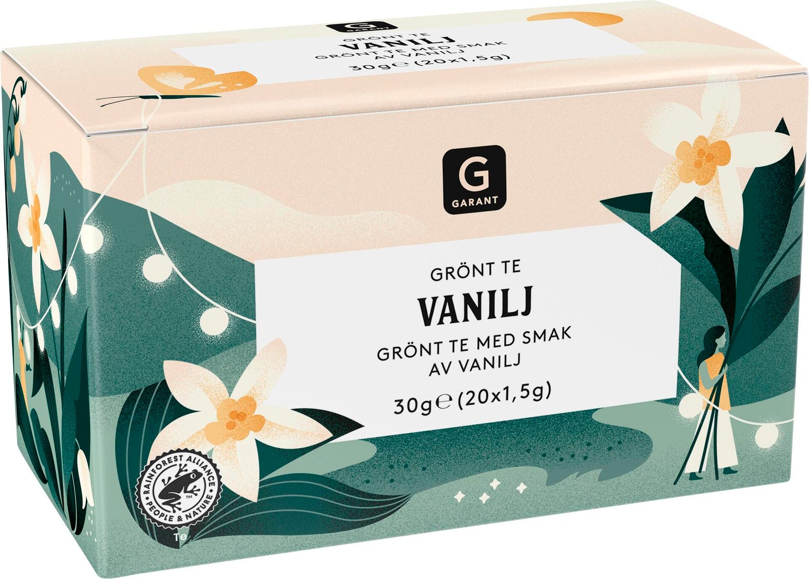 Garant Grönt Te Vanilj 20 st