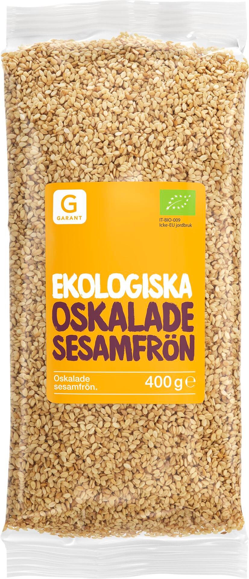 Garant Sesamfrön Oskalade Eko 400 g