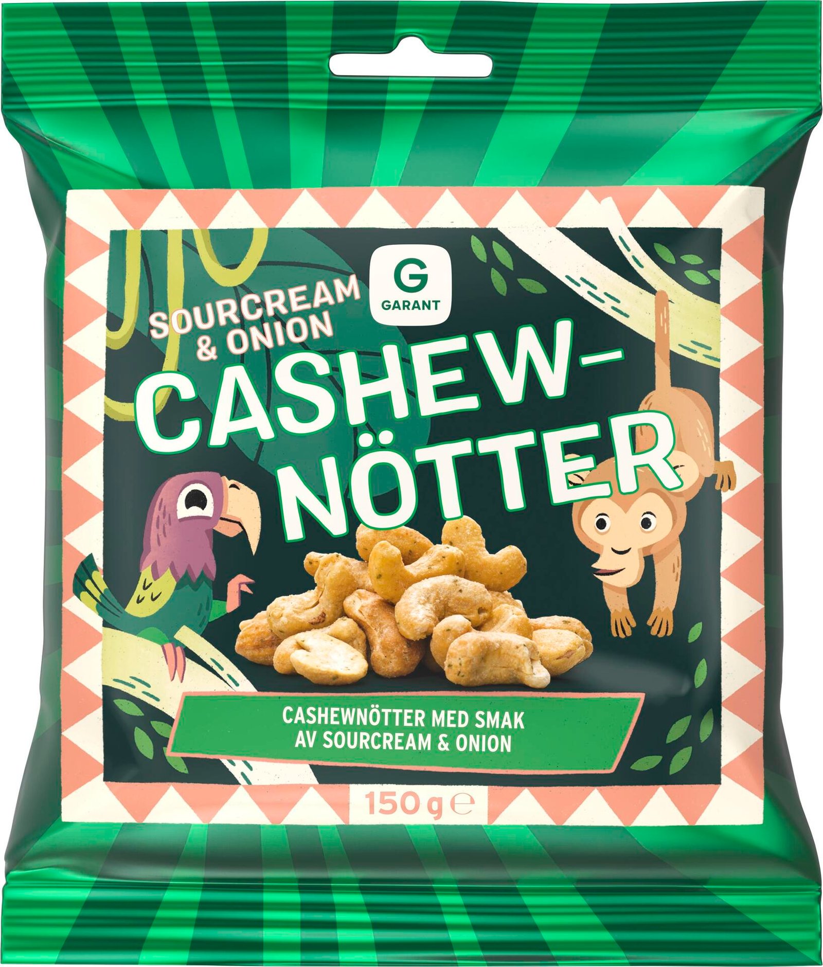 Garant Cashewnötter Sourcream & Onion 150 g