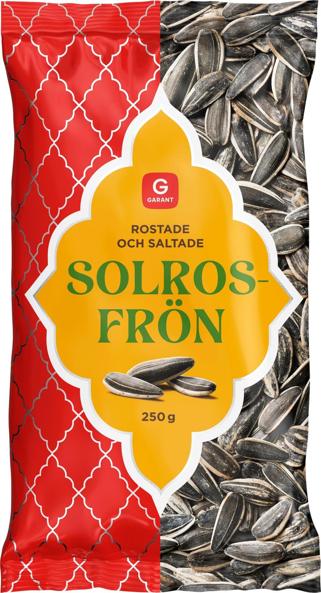 Garant Solrosfrön med skal 250 g