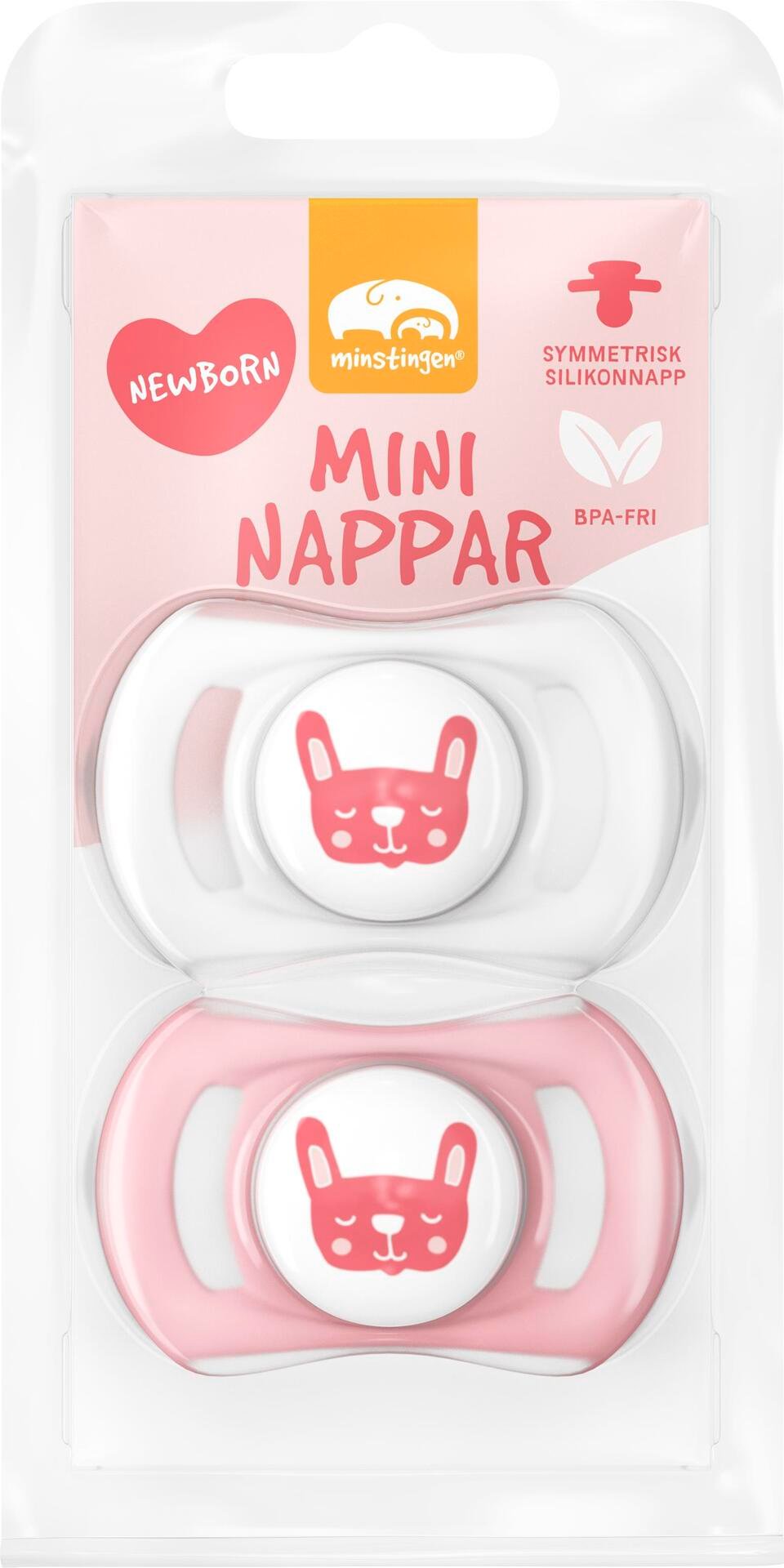 Minstingen Mini Napp Kanin 0+ månader 2 st