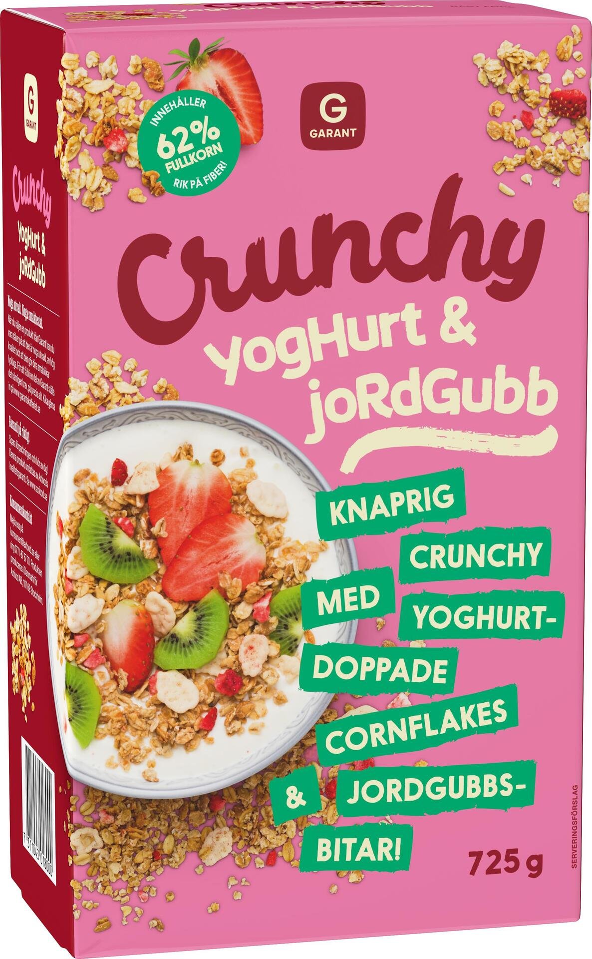 Garant Crunchy Yoghurt & Jordgubb 725 g