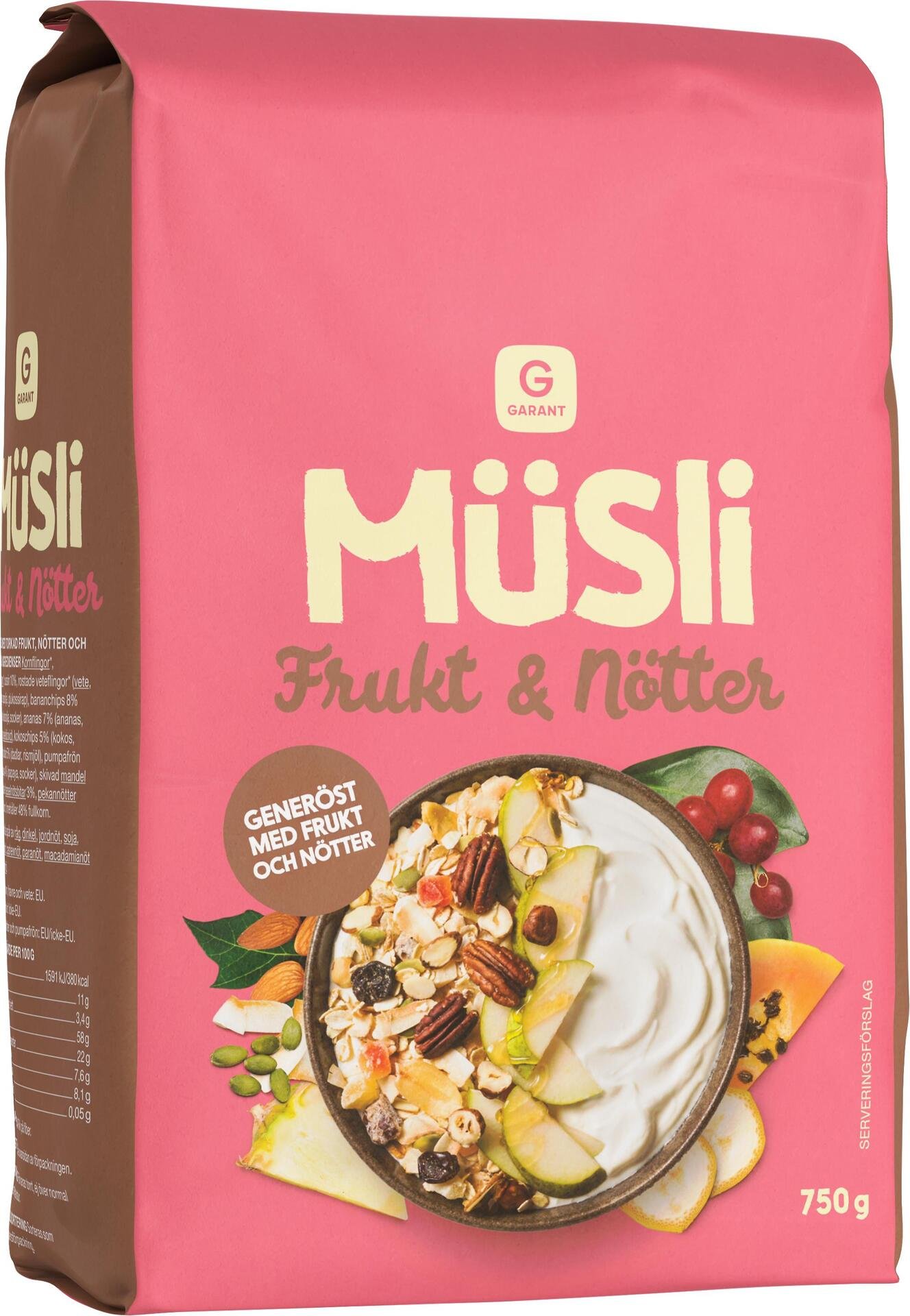 Garant Musli Frukt Nöt