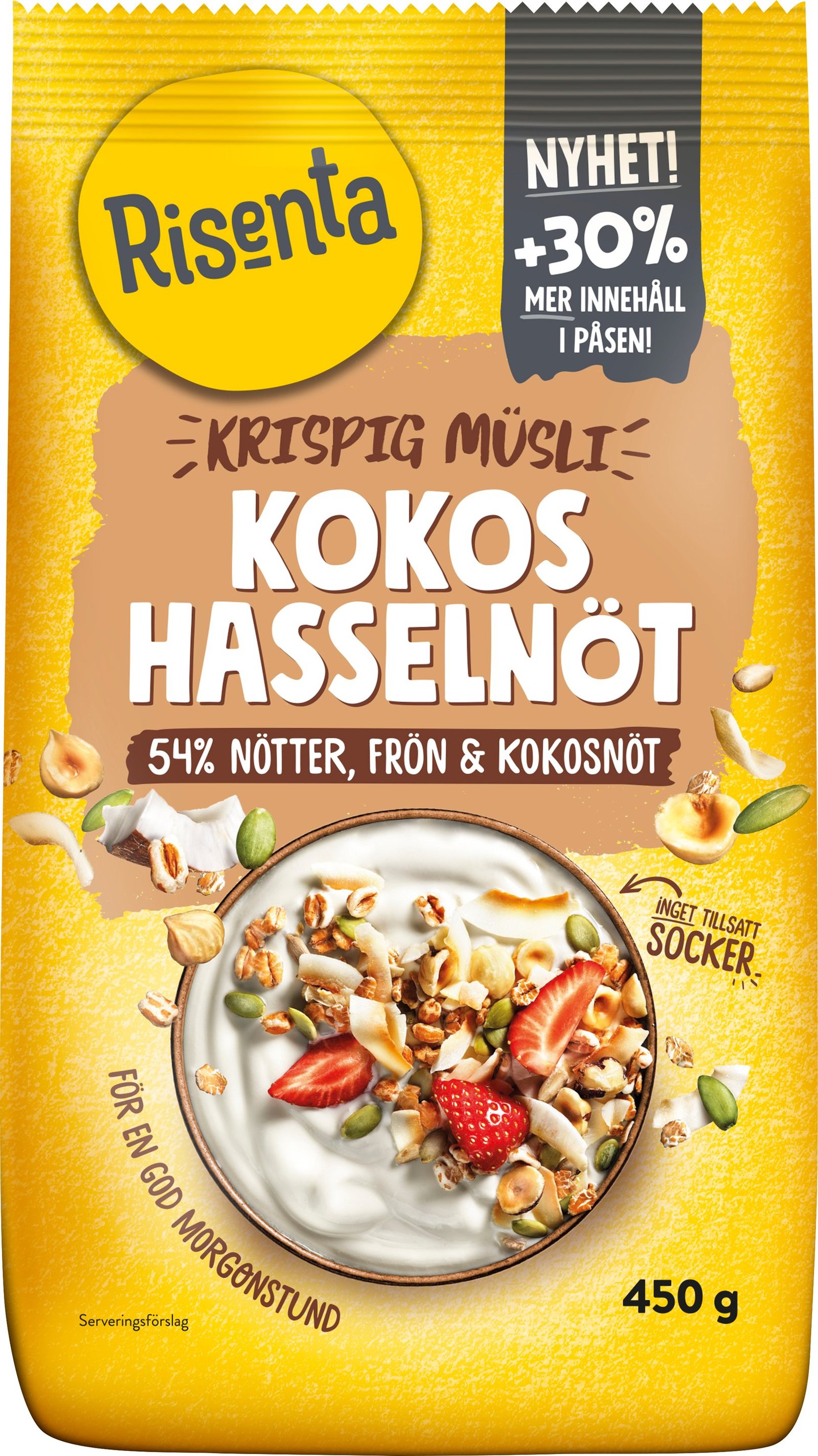Risenta Krispig Musli Kokos Hasselnöt 450 g