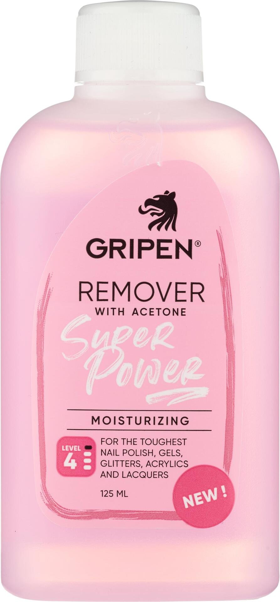 Gripen Remover With Acetone Super Power 125 ml