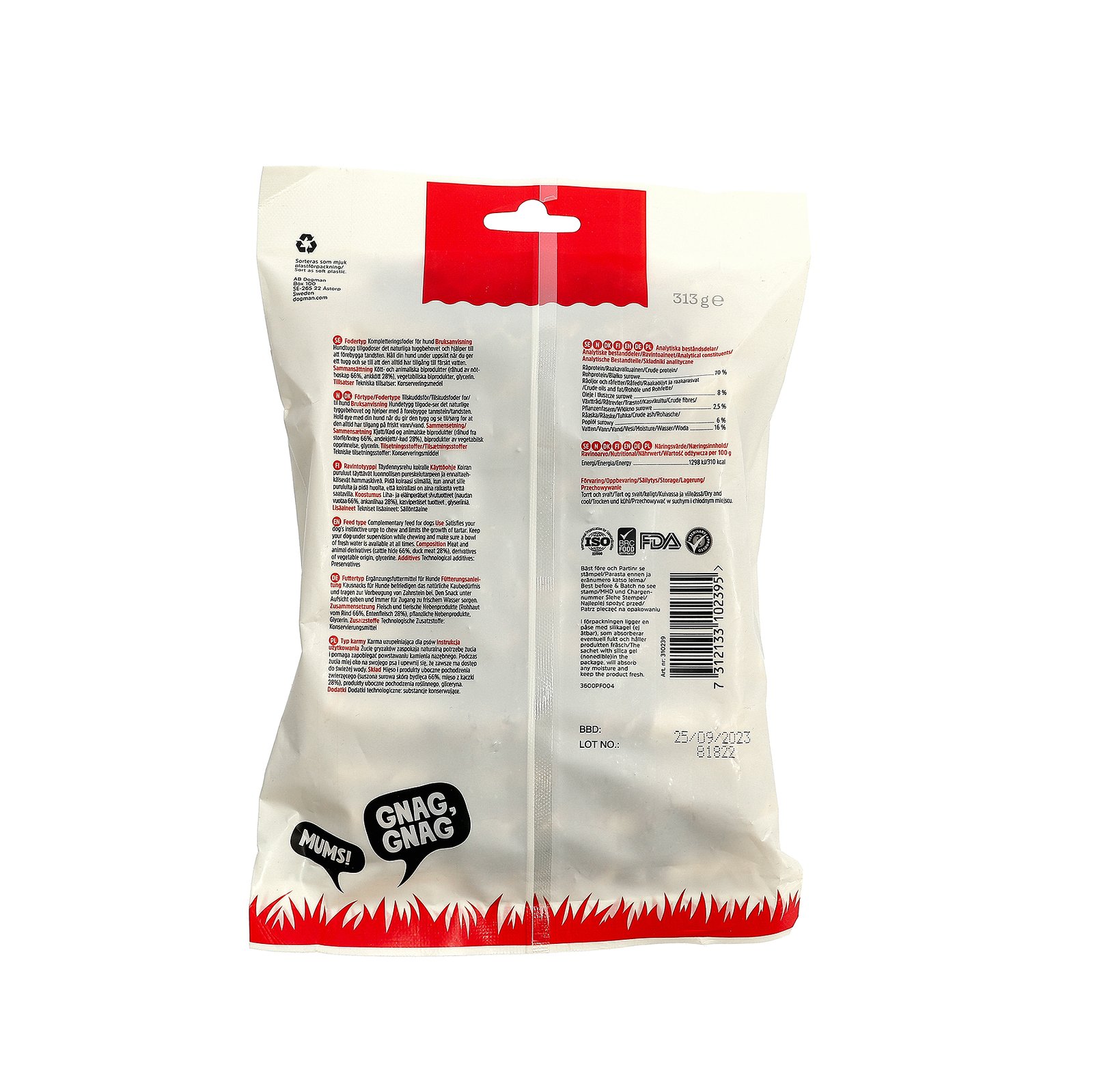 Dogman Tuggpinnar Anka 25 st