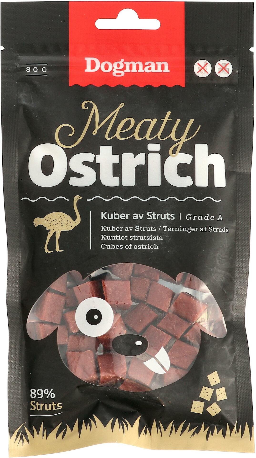 Dogman Kuber av struts 80g