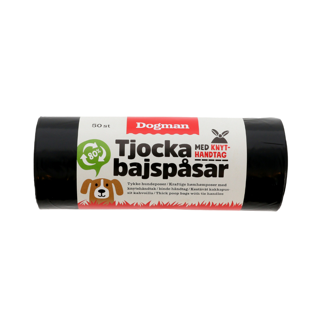 Dogman Bajspåsar Knythantag Svart 50 st