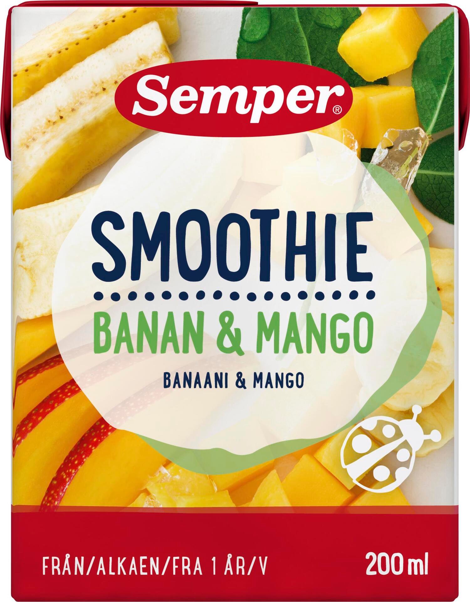 Semper Smoothie Banan Mango 12 månader 200ml