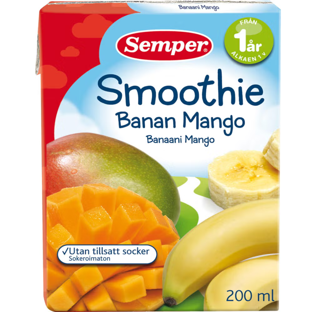 Semper Smoothie Banan Mango 12 månader 200ml