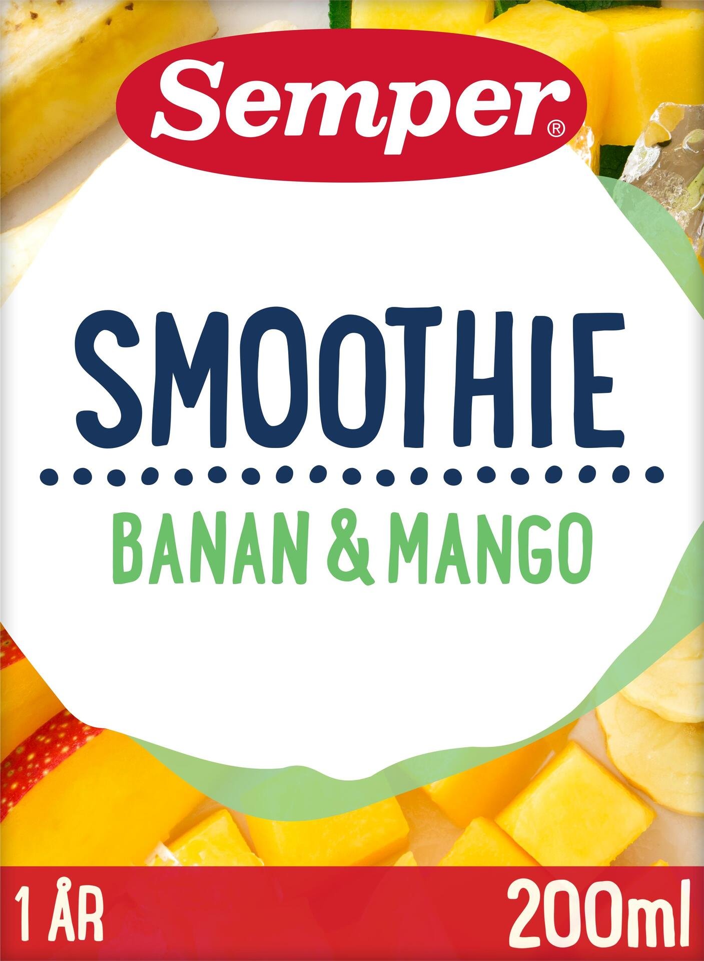 Semper Smoothie Banan Mango 12 månader 200ml