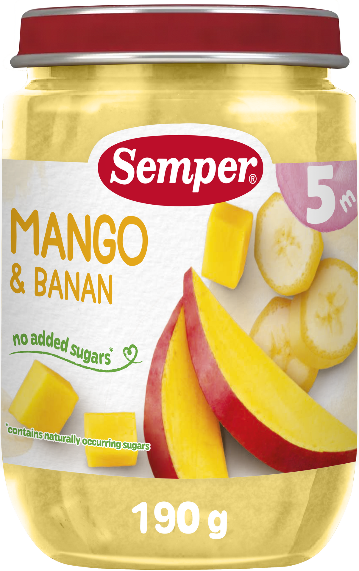 Semper Mango och Banan från 5 månader 190 g