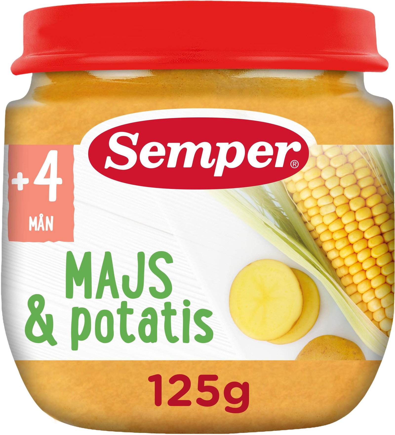 Semper Majs och Potatispuré från 4 månader 125g