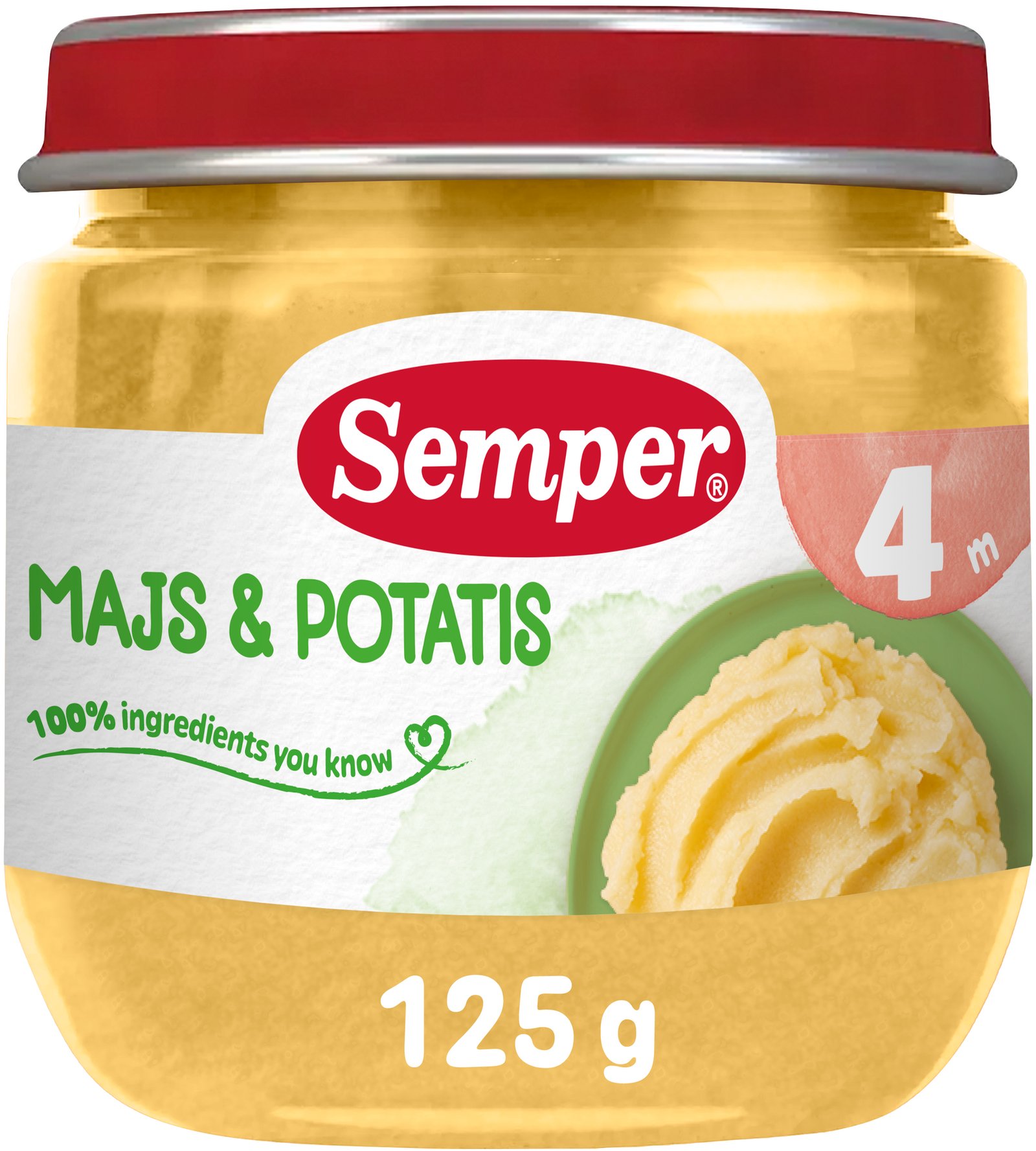 Semper Majs & Potatis från 4 månader 125 g