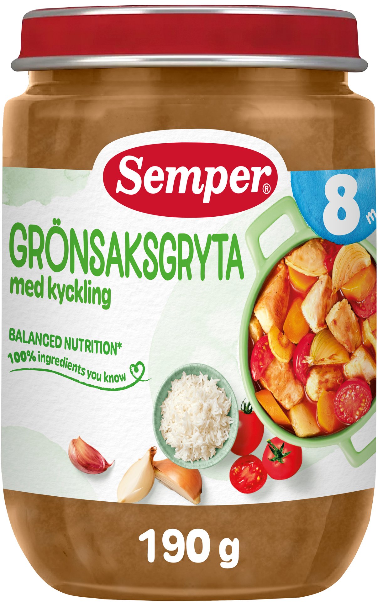 Semper Grönsaksgryta med kyckling 190 g