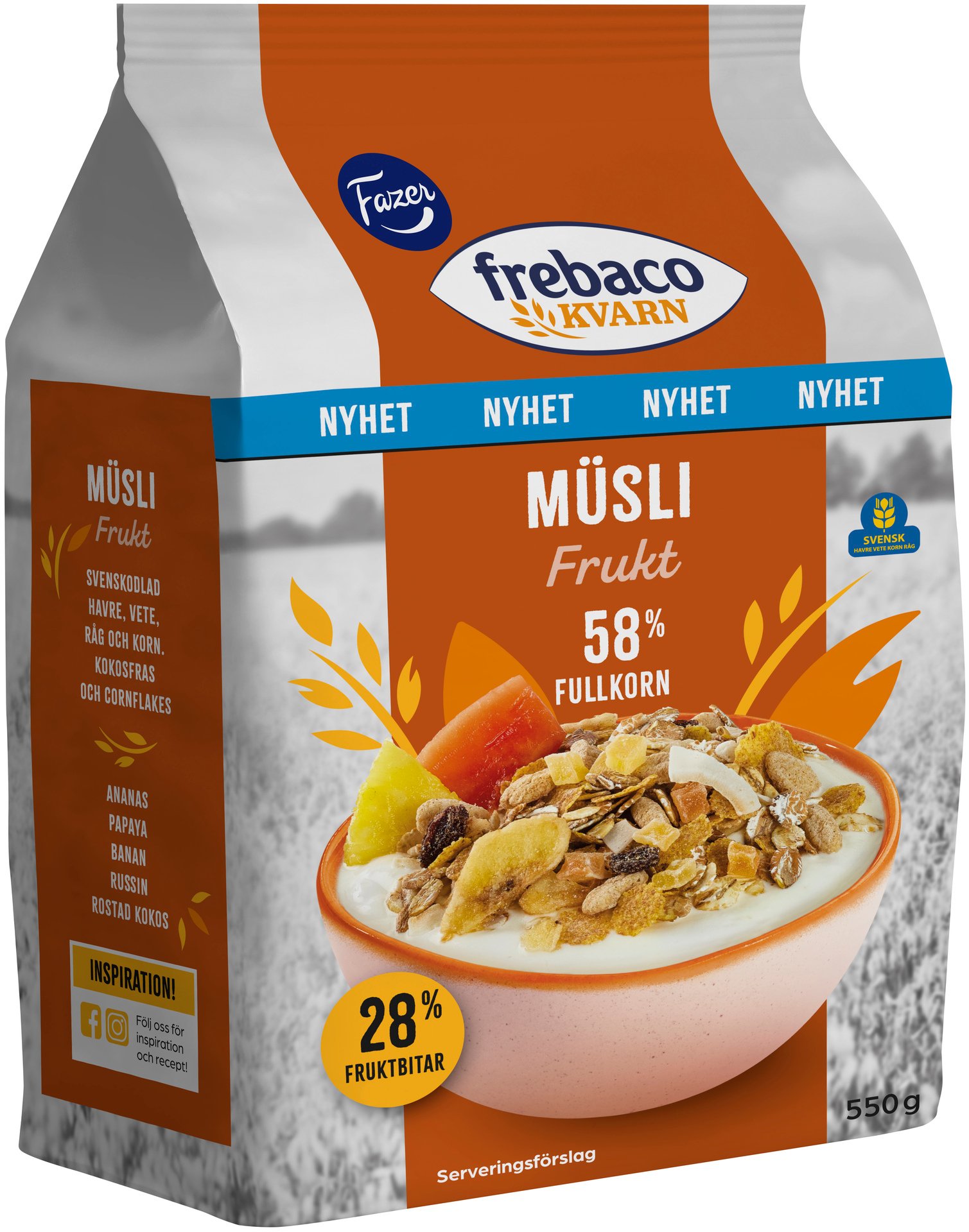 Frebaco Kvarn Musli Frukt