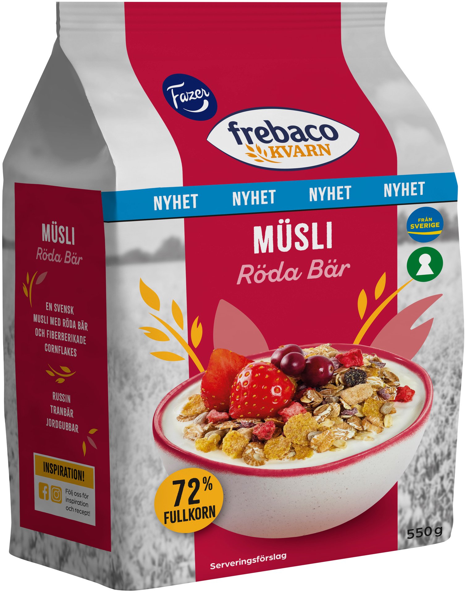 Frebaco Kvarn Musli Röda Bär