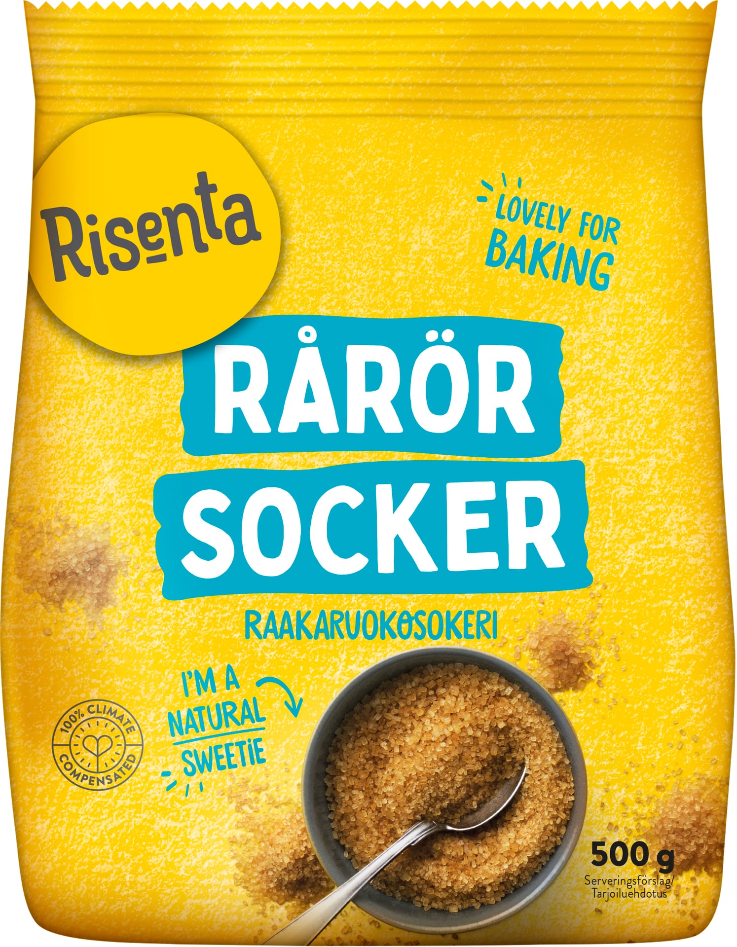 Risenta Rårörsocker 500 g