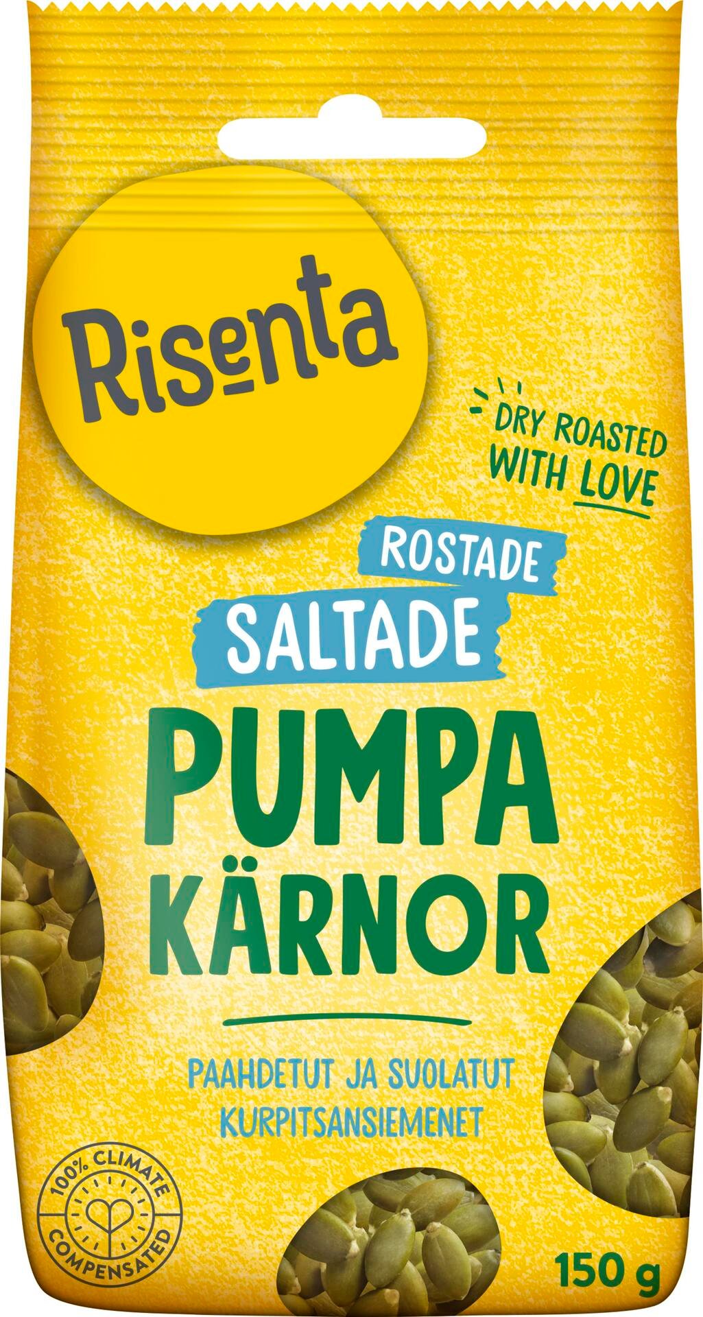 Risenta Pumpakärnor Rostade & Saltade 150 g