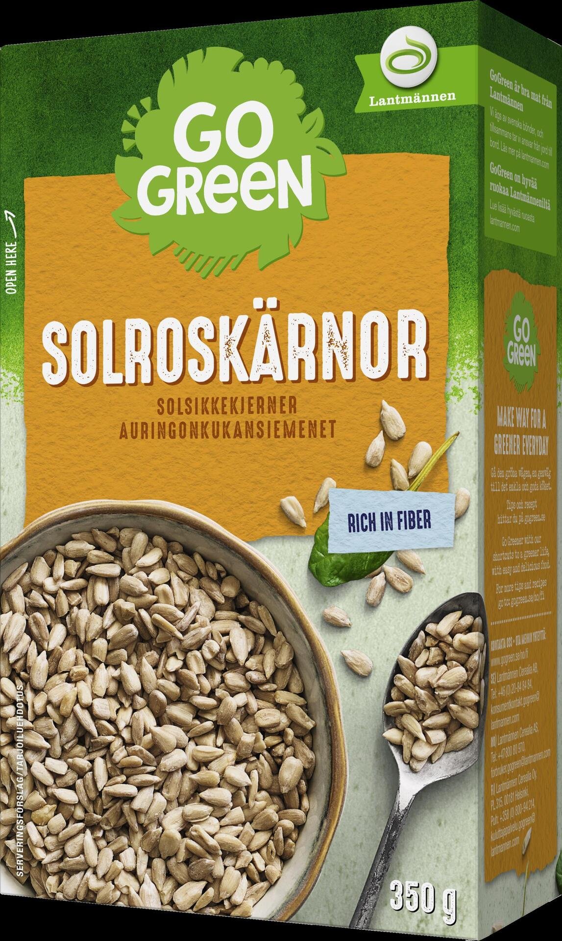 GoGreen Solroskärnor 350 g