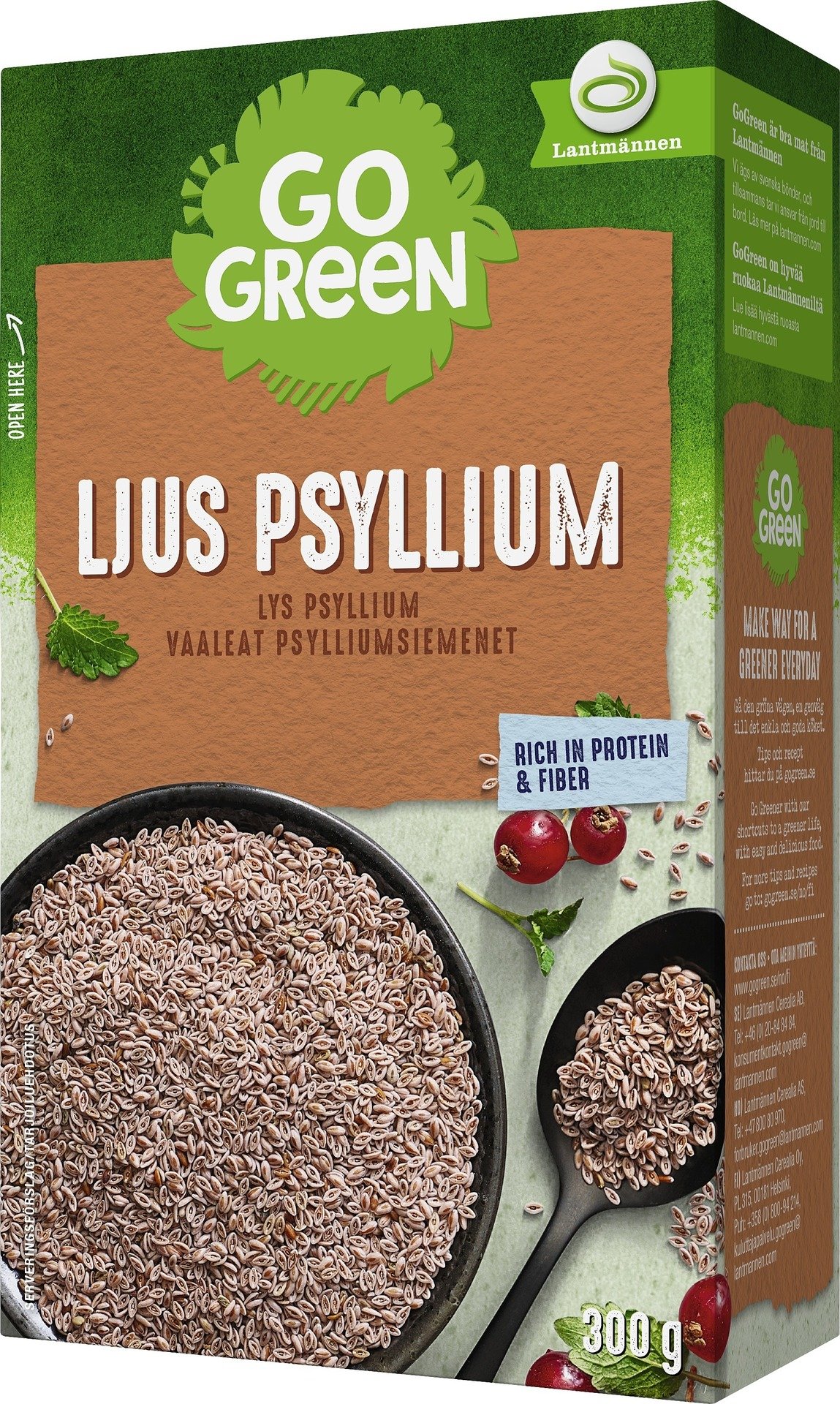 GoGreen Ljust Psyllium 300 g