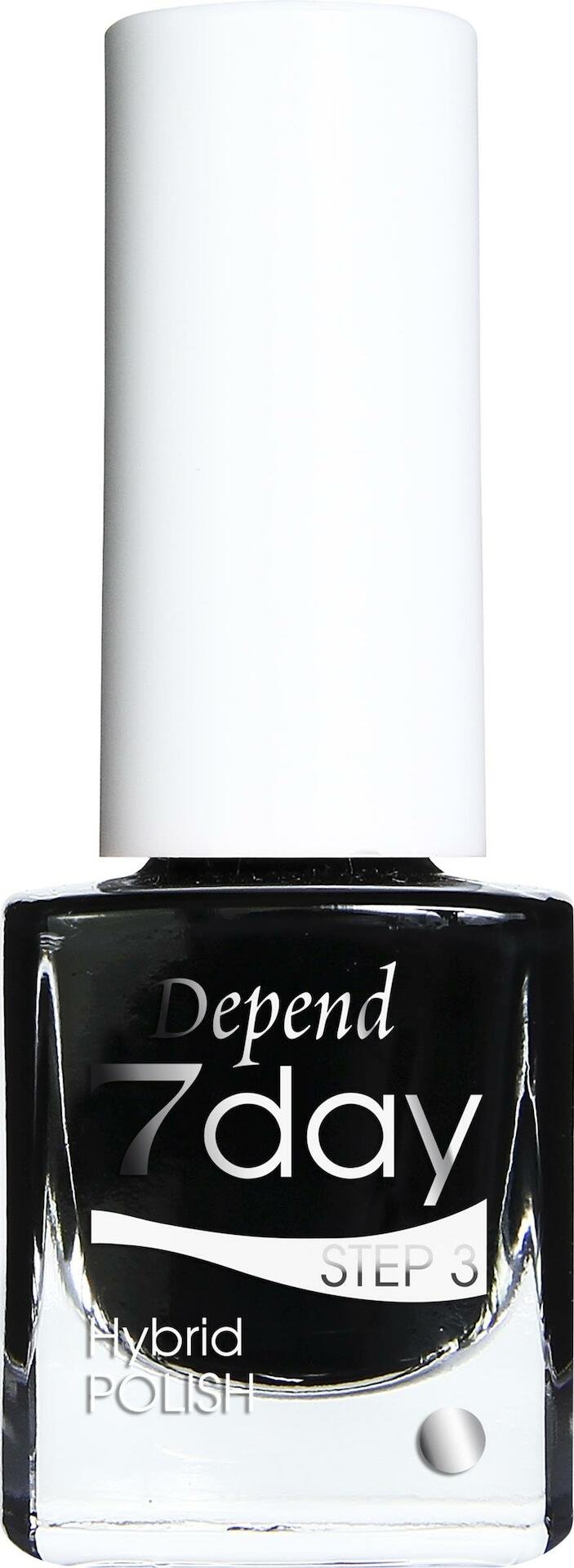 Depend 7day Hybrid Polish Goth Black 5 ml