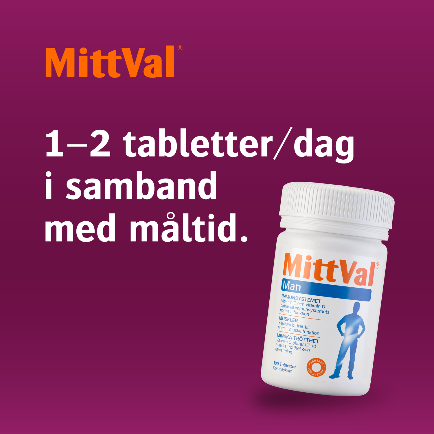 MittVal Man 100 tabletter