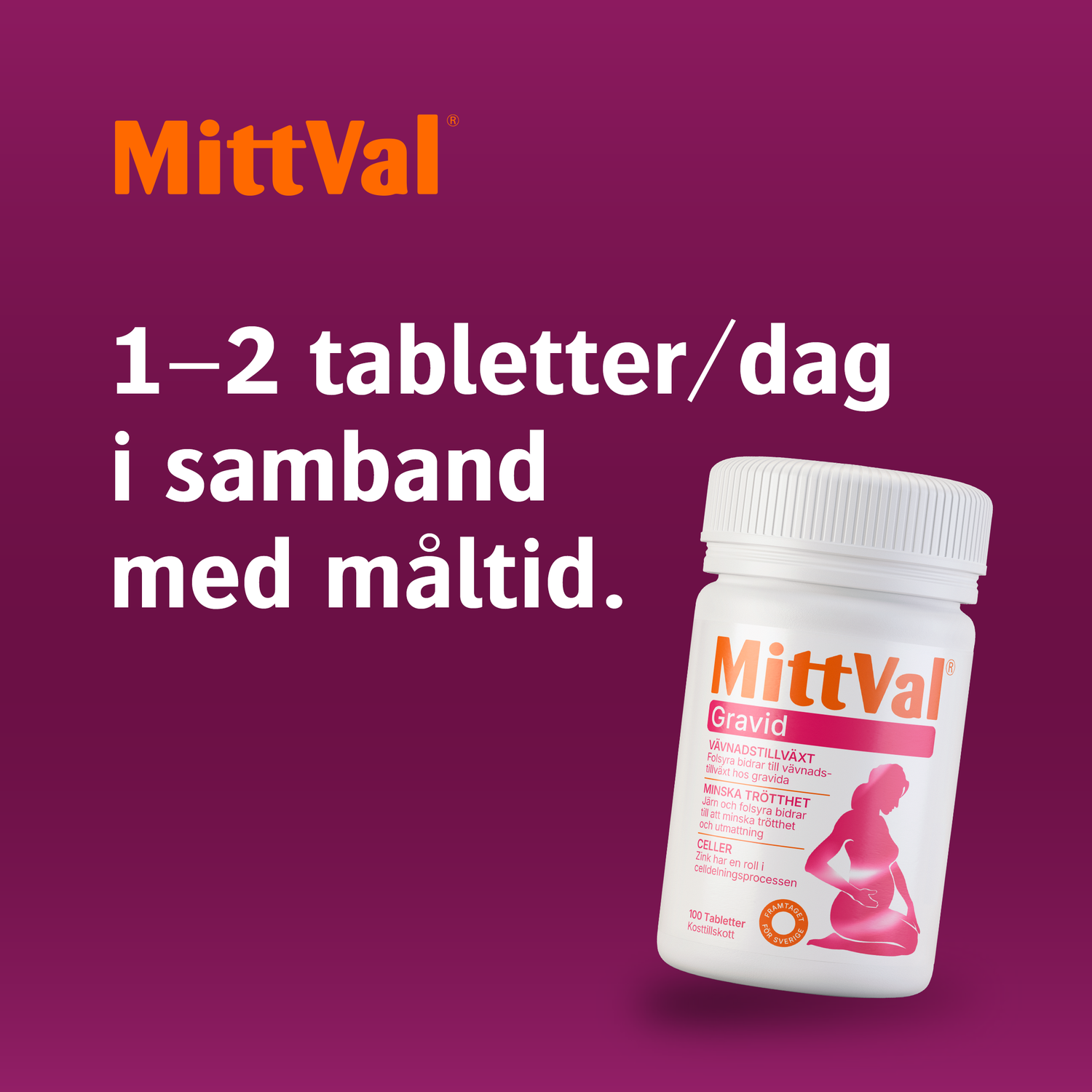 MittVal Gravid 100 tabletter