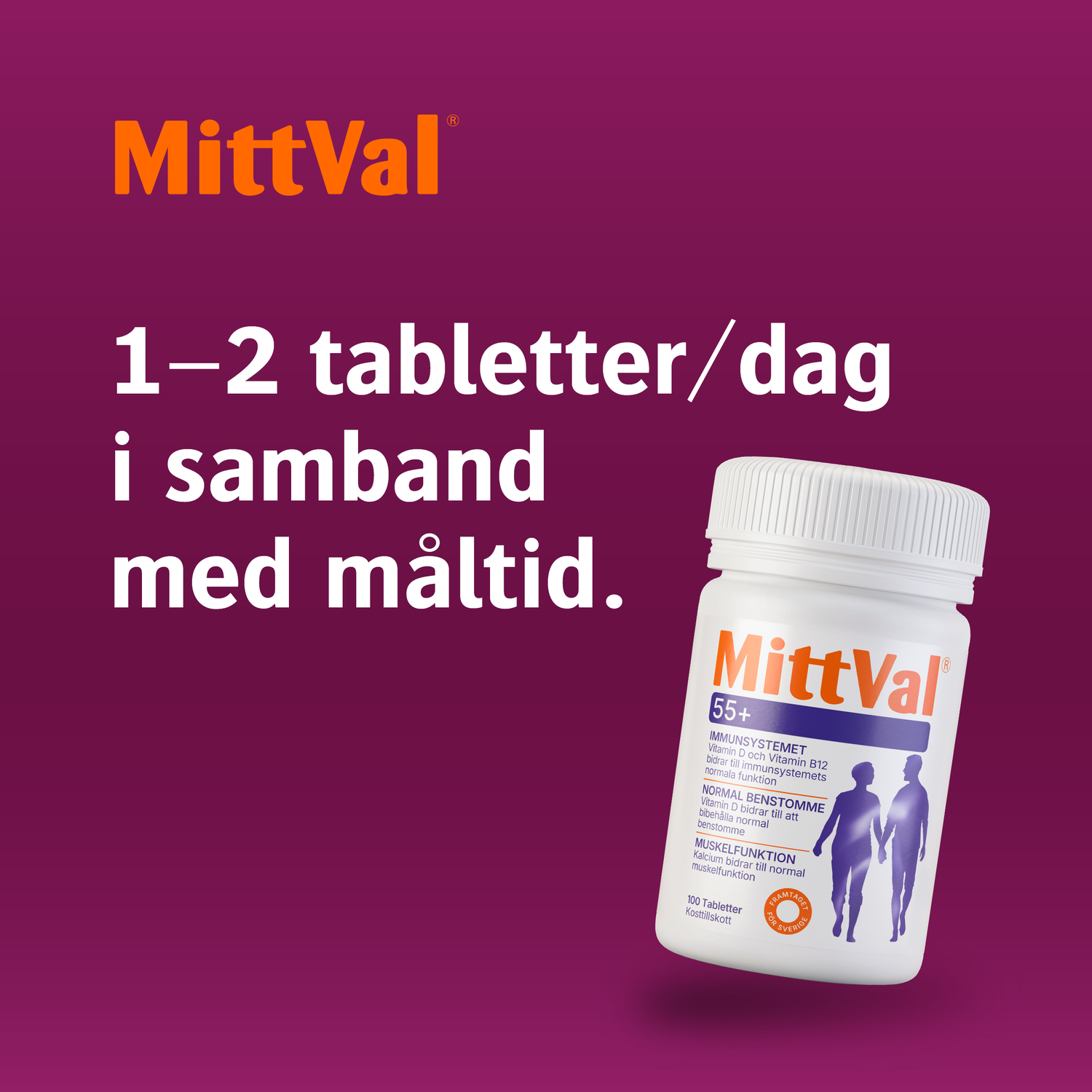 MittVal 55+ 100 tabletter