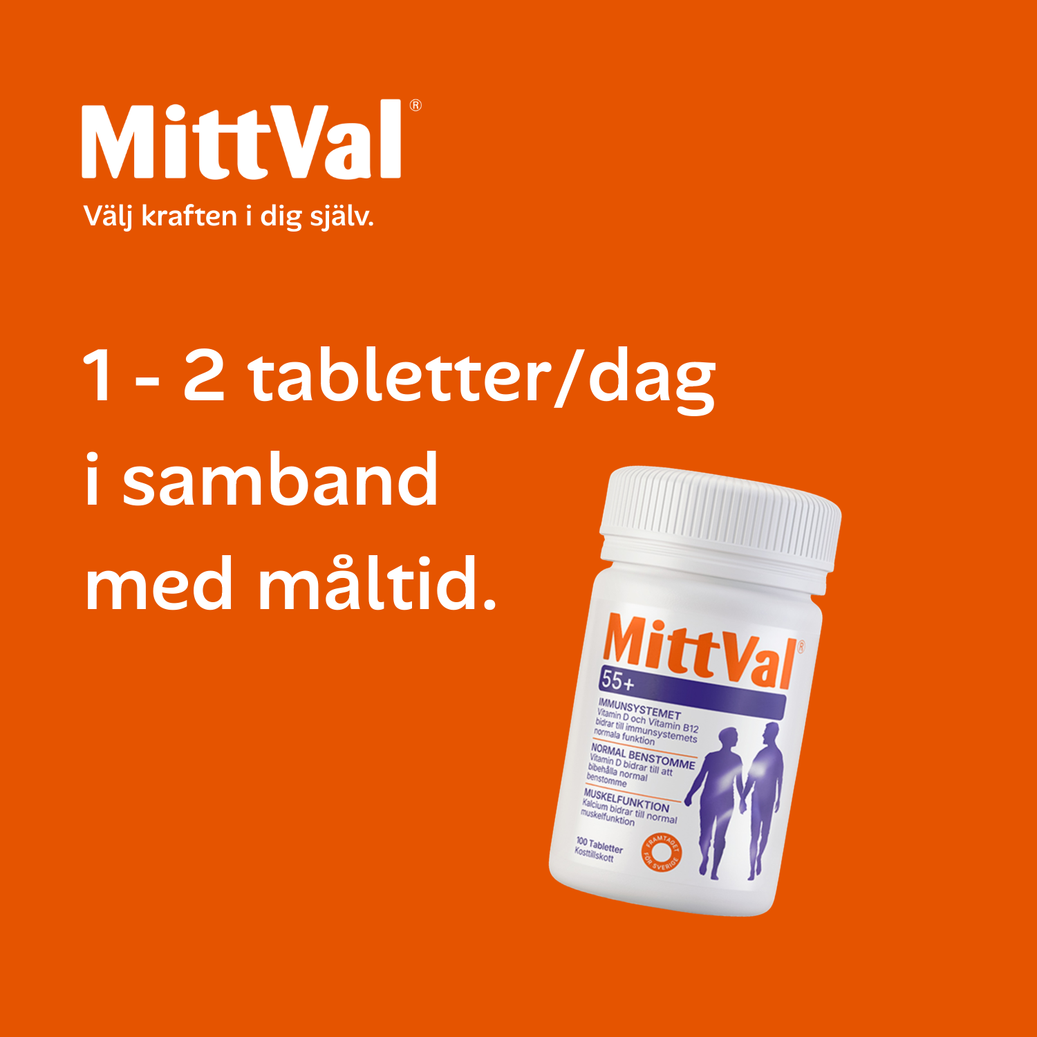 MittVal 55+ 100 tabletter