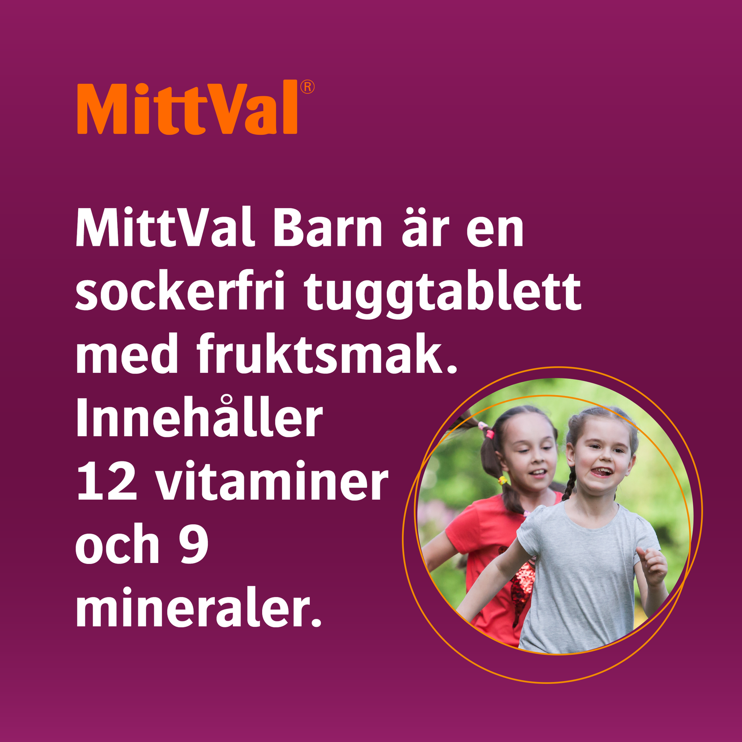 MittVal Barn 4-12 År 100 tuggtabletter