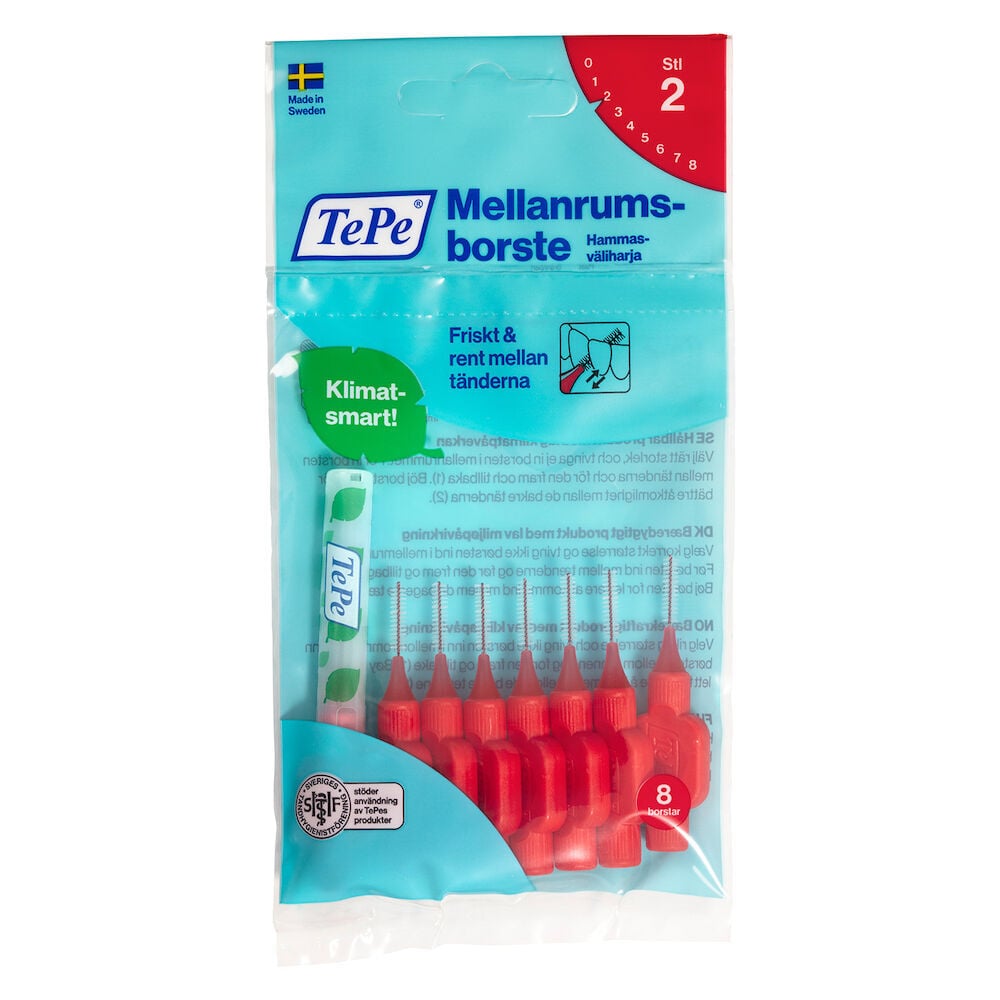 TePe Mellanrumsborste Original Röd 0,5mm 8-pack