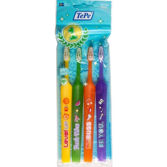 TePe Kids Extra Soft Tandborste 4-pack